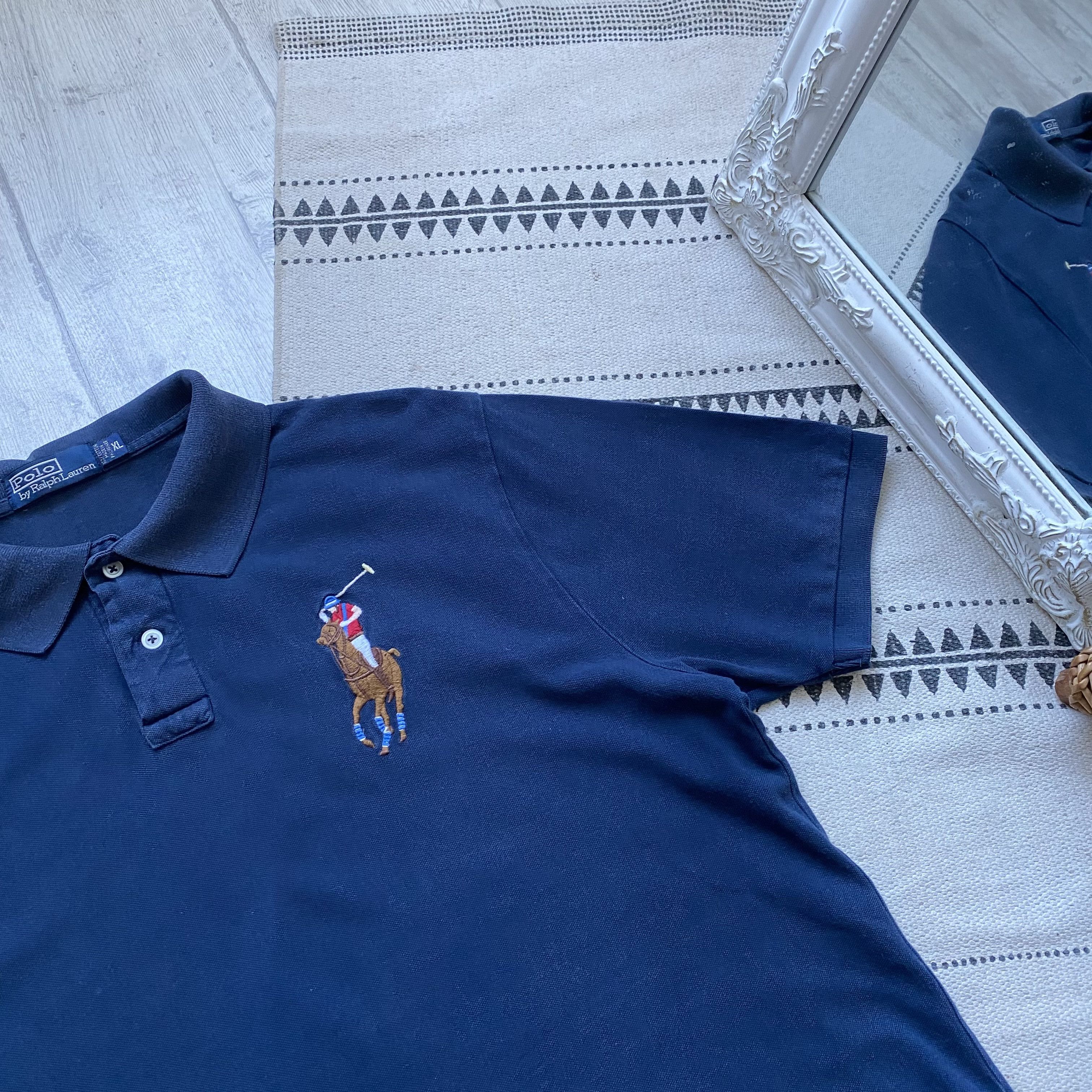 Polo Ralph Lauren Vintage 90s Polo Ralph Lauren Polos #4 Big logo Faded Size US XL / EU 56 / 4 - 5 Thumbnail