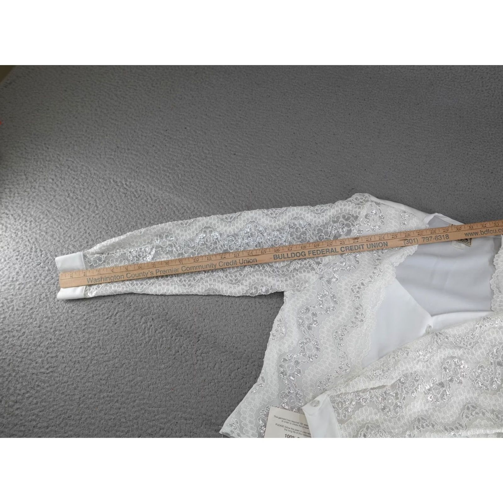 DANCER VINTAGE 1849 Authentic Ranchwear White Lace Sequin Western Jacket Womens Small XS? No, size S; White Lace Sequin Western Jacket Womens Small 90s USA Size S / US 4 / IT 40 - 6 Thumbnail