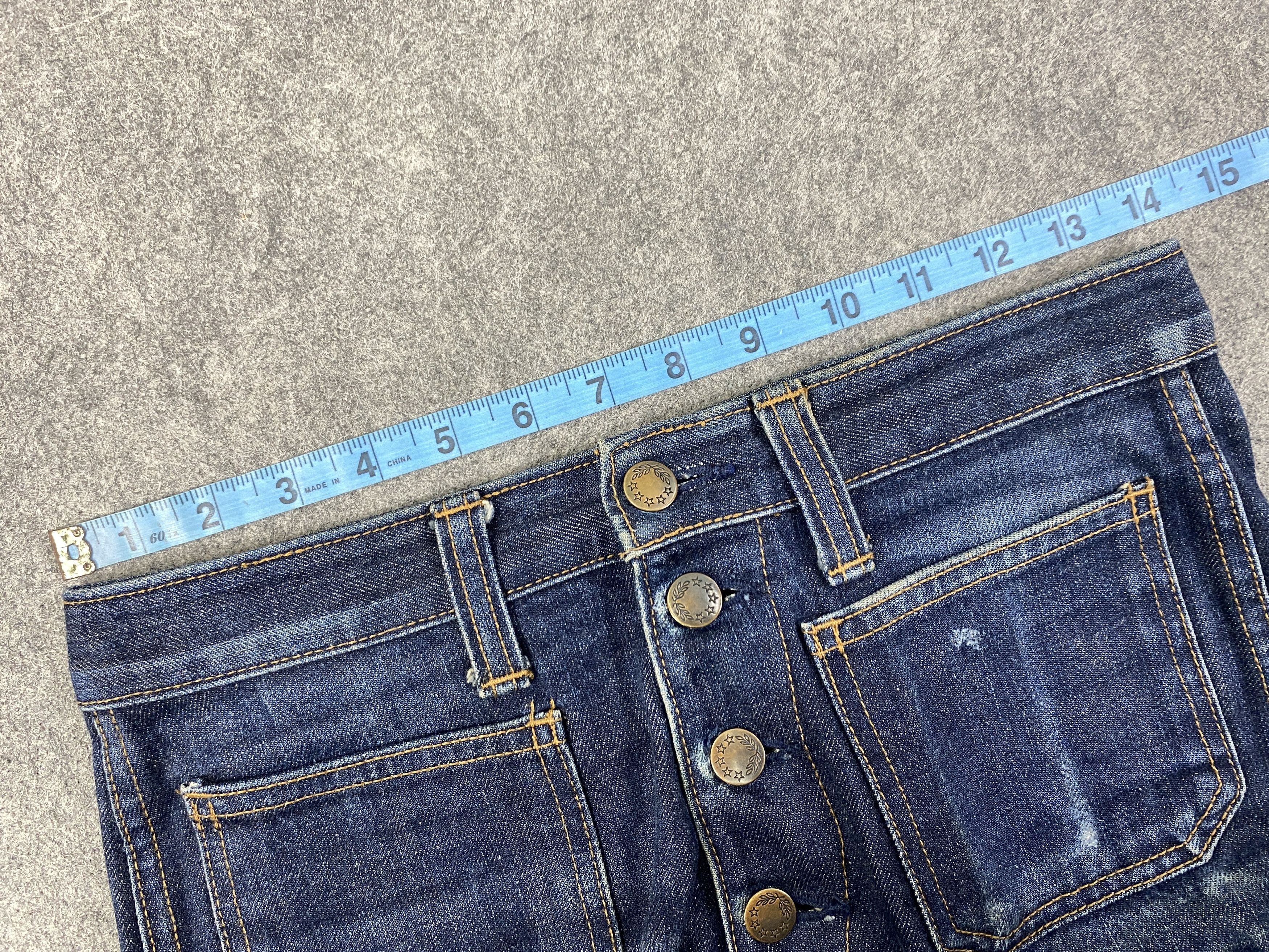 If Six Was Nine Blue Vintage Blue Way Flare Jeans 28x30.5 Denim - JN3309 Size US 28 / EU 44 - 5 Thumbnail