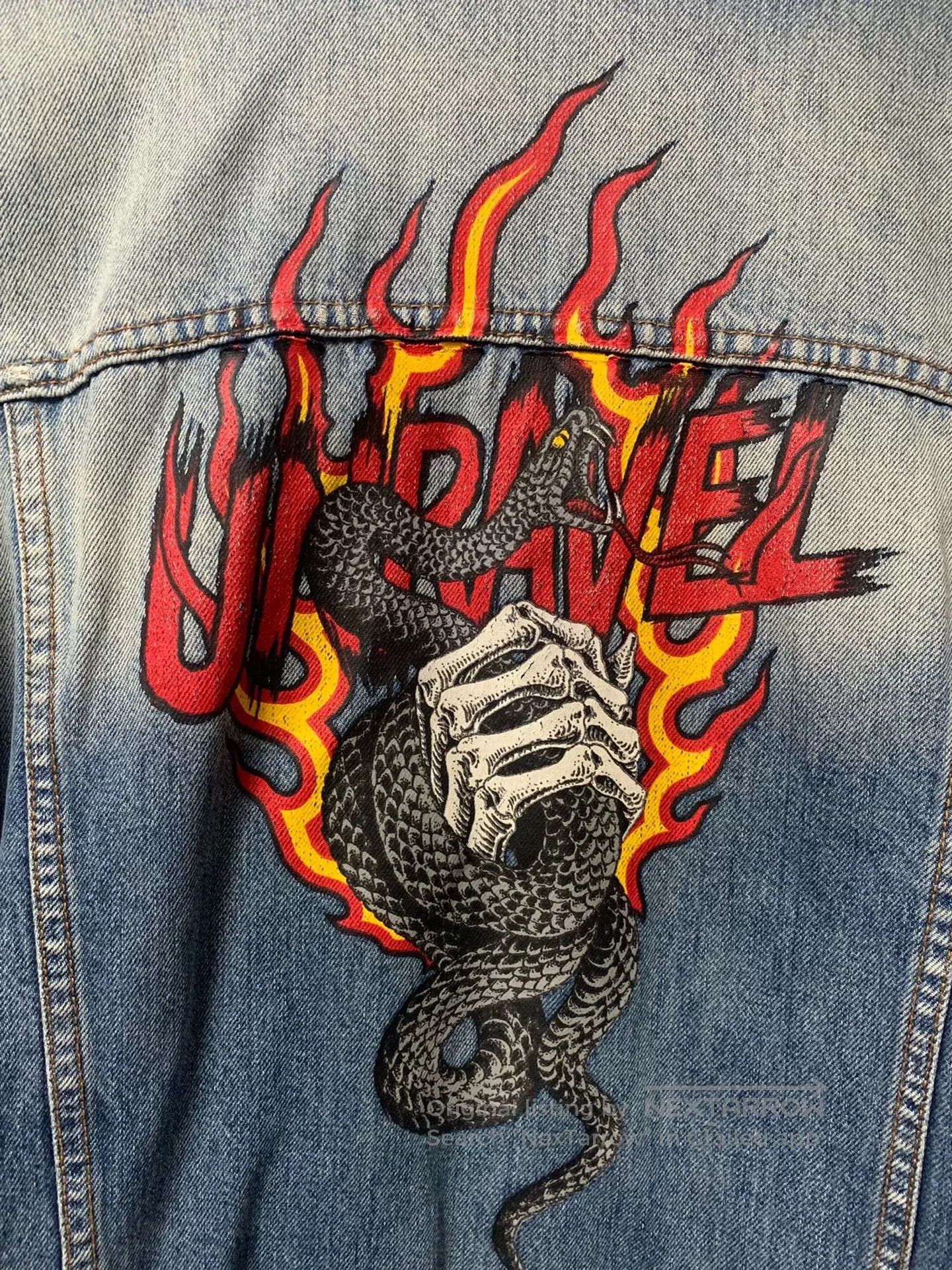 Ben Taverniti Unravel Project Unravel Project Classic Ribbon Denim Jacket. Size US S / EU 44-46 / 1 - 3 Thumbnail