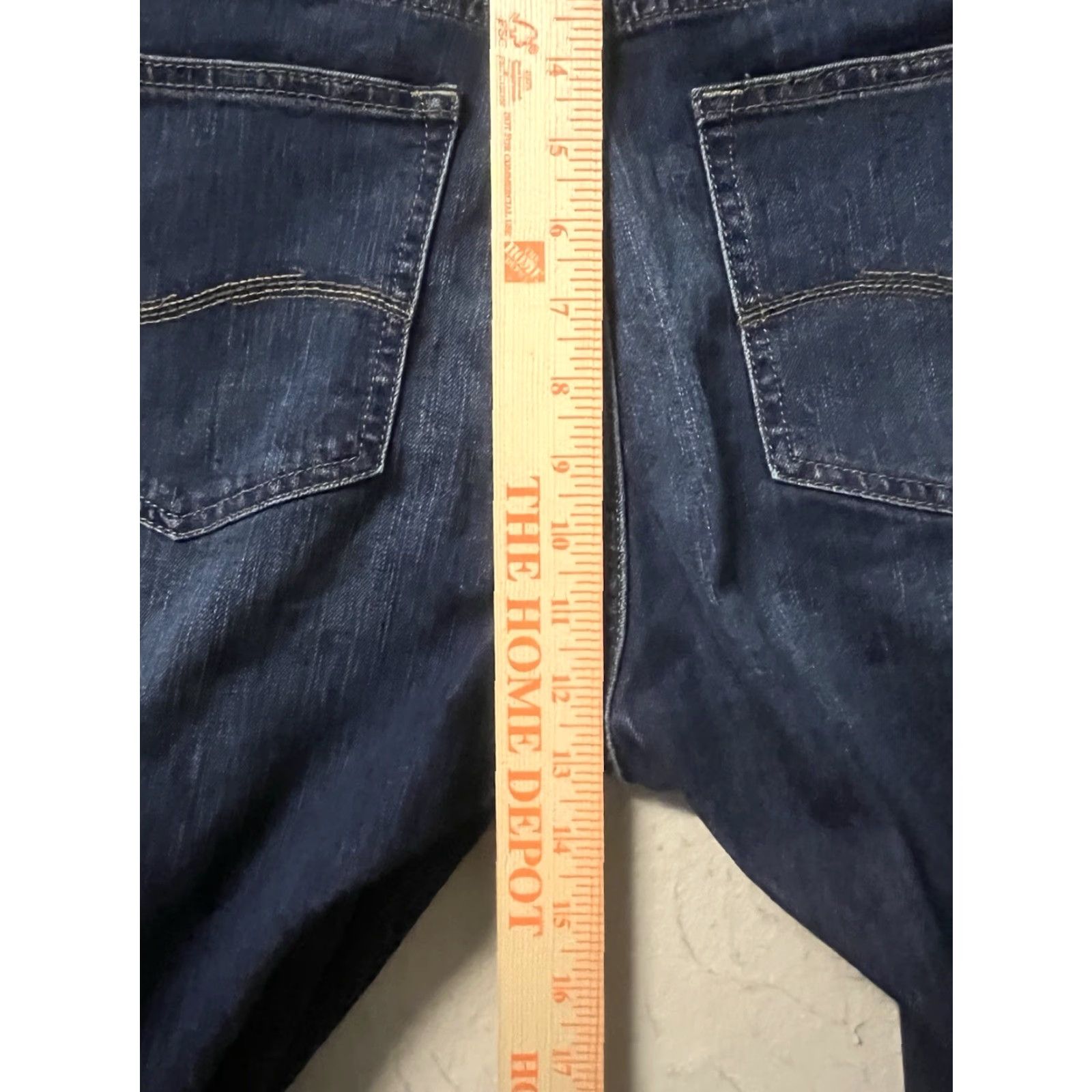 Lee Lee Jeans Capri Jeans Womens 18M Blue Dark Wash Cropped Stretch Denim Plus Size High Rise 21in Inseam Pockets Size 40" / US 18 - 4 Thumbnail