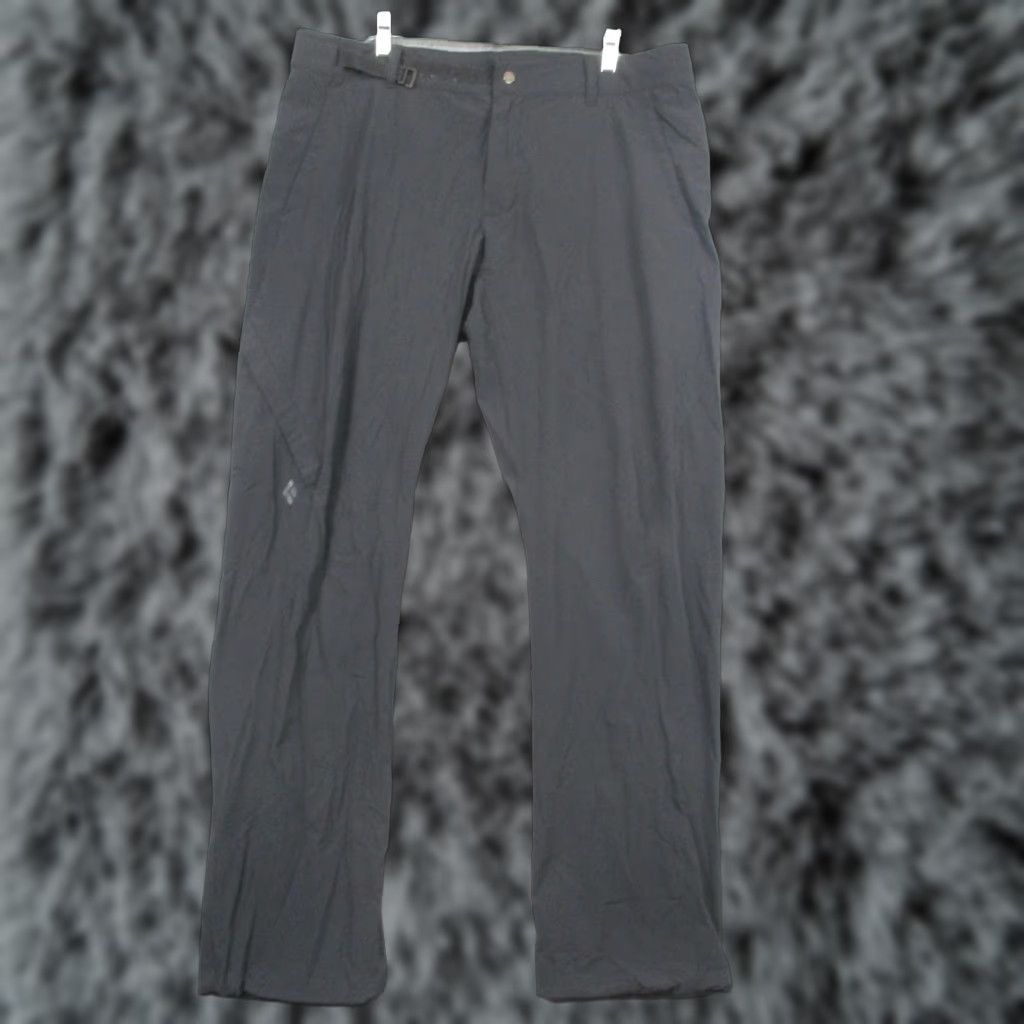 Black Diamond Black Diamond Pants Mens XL Black Hiking Climbing Softshell Adjustable Hem Size US 36 / EU 52 - 1 Thumbnail