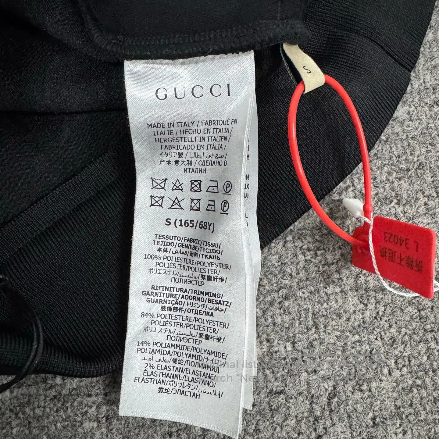 Gucci Guicci size s Black double-G patterned jacquard drawstring Size 26" / US 2 / IT 38 - 6 Thumbnail