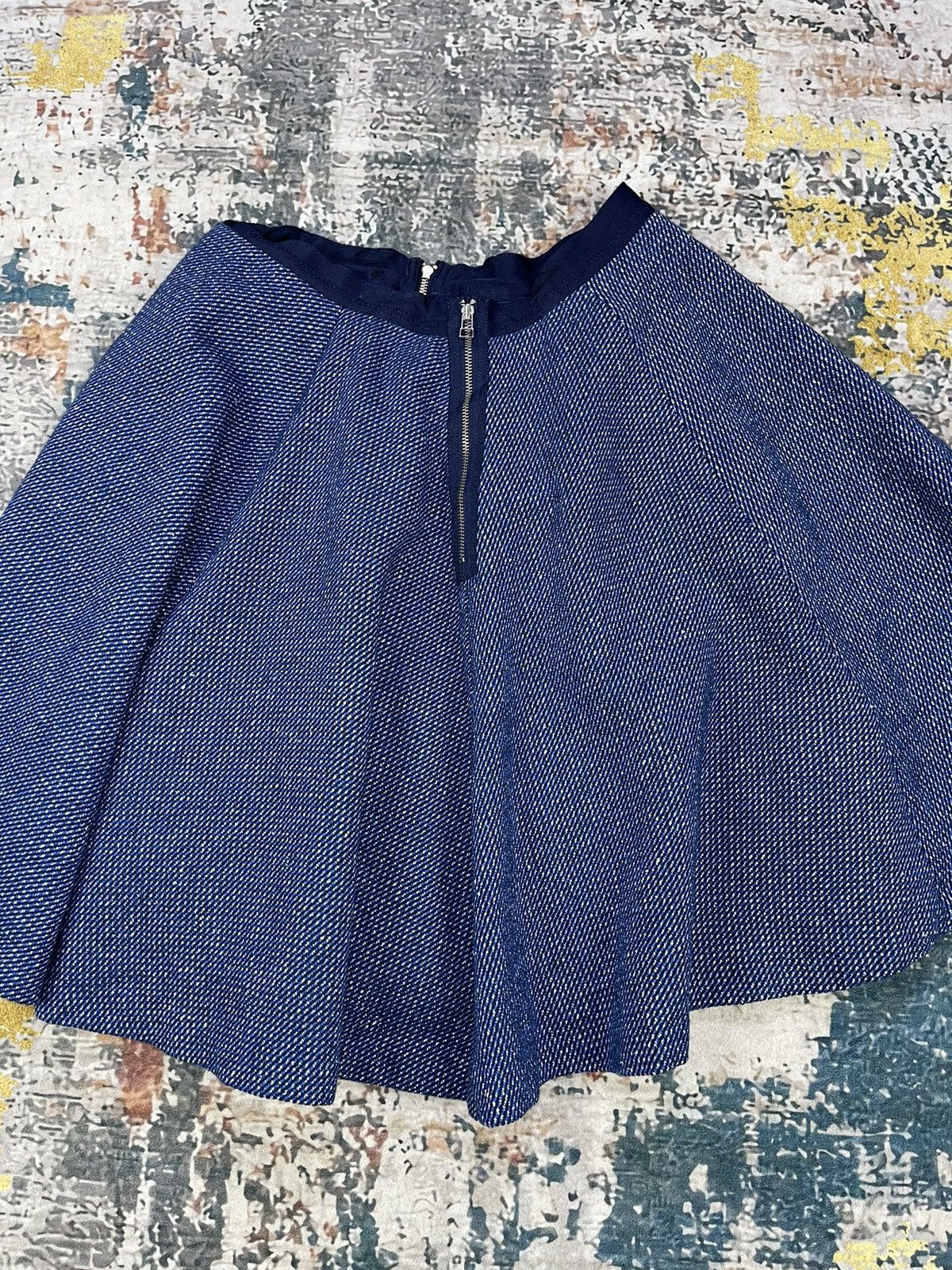 Lanvin Lanvin En Bleu Mini Skirt Size 26" / US 2 / IT 38 - 3 Thumbnail