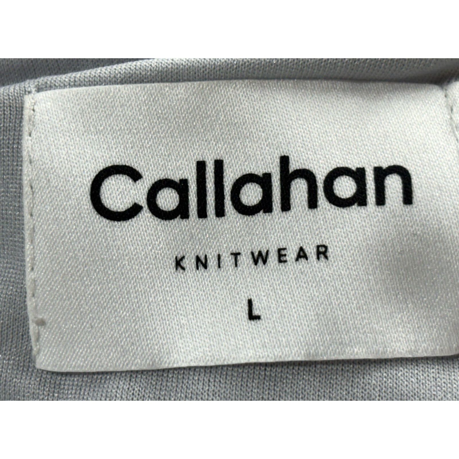 Anthropologie Anthropologie x Callahan Knitwear Maxi Dress Sz Large Grey Button Front Stretch Cotton Blend Sleeveless Round Neck Women Size L / US 10 / IT 46 - 6 Thumbnail