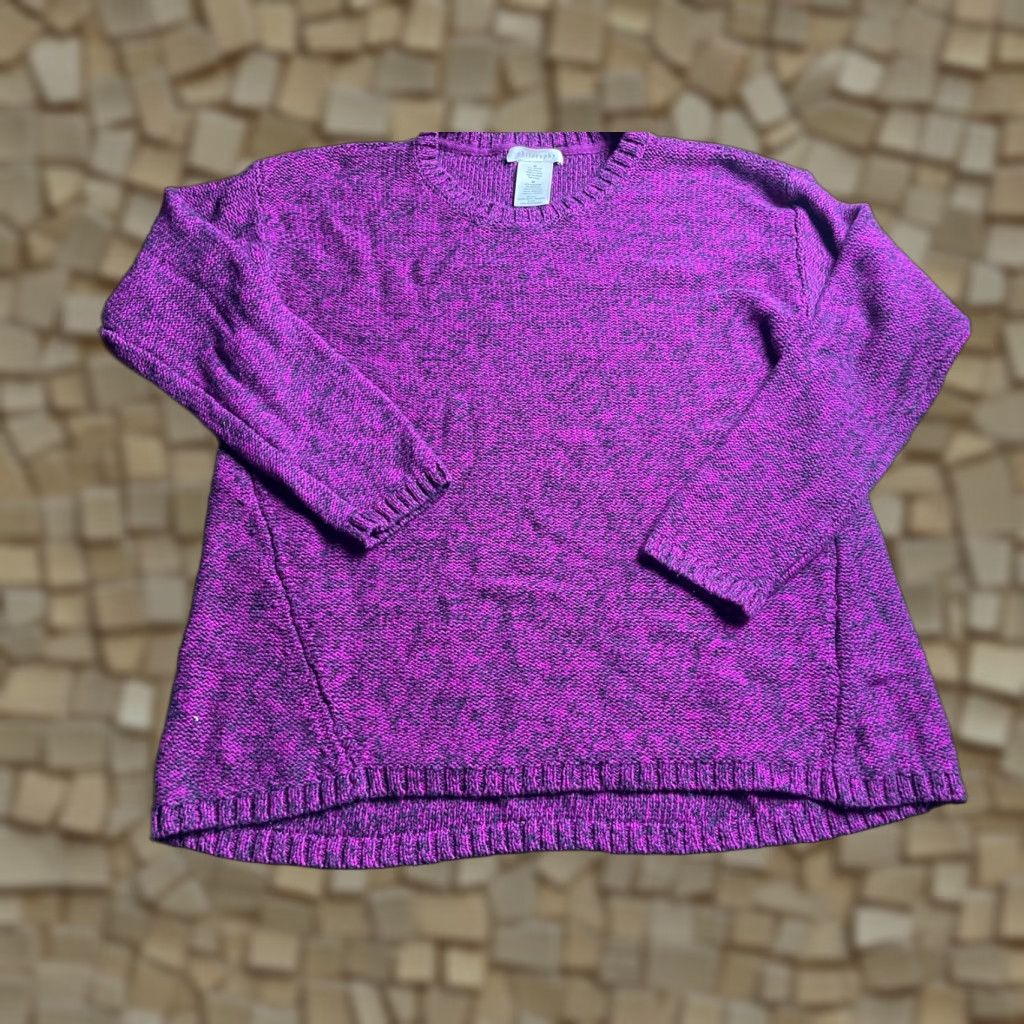 Vintage Philosophy Sweater Womens Size M Purple Long Sleeve Crew Neck Pullover Size M / US 6-8 / IT 42-44 - 1 Thumbnail