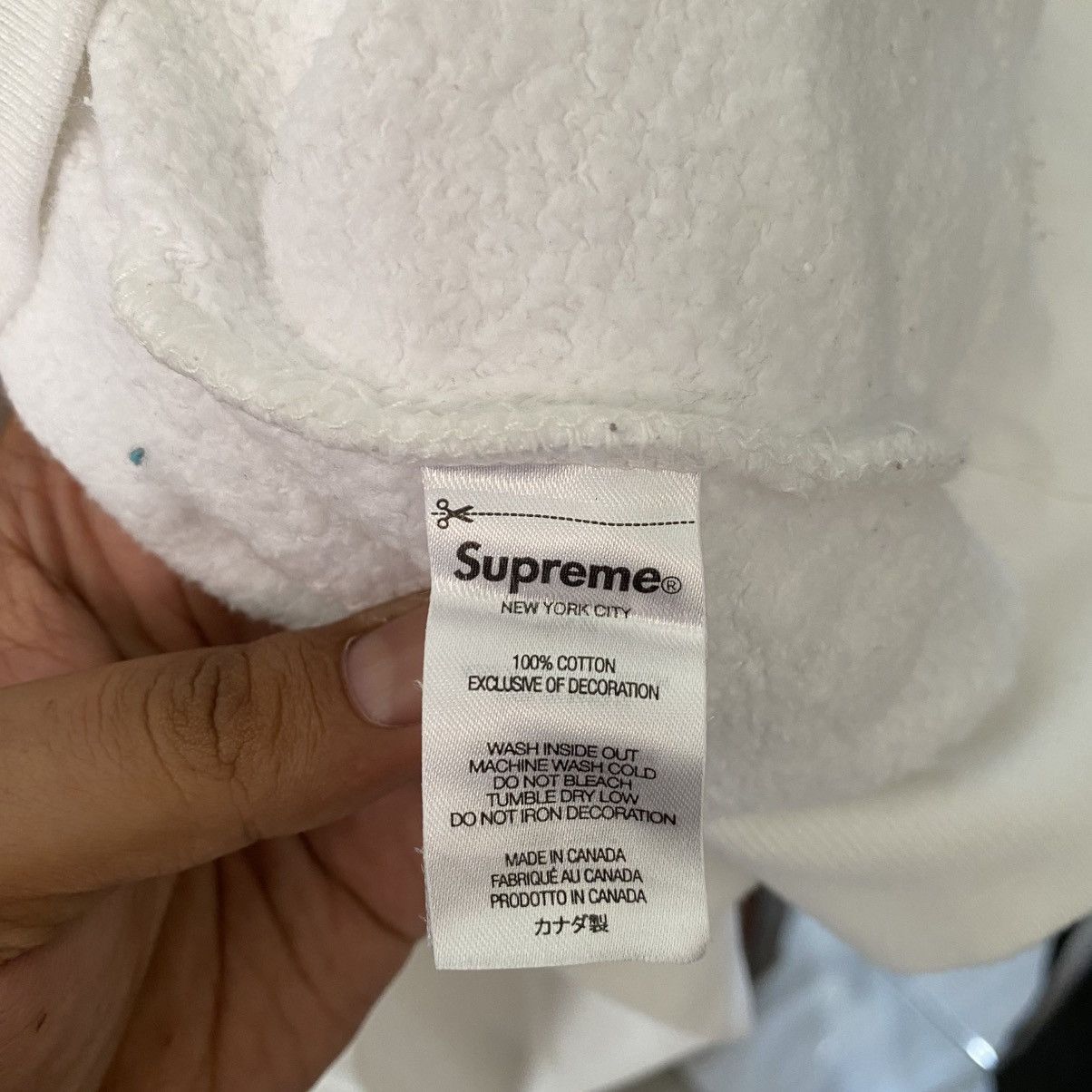 Supreme × Wtaps Supreme WTAPS White Sic’ Em’ Hoodie Size US L / EU 52-54 / 3 - 10 Thumbnail