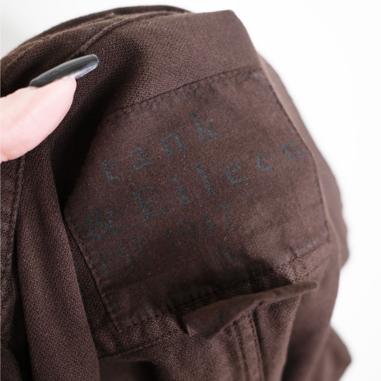 Frank & Eileen Frank & Eileen Barry Button Down Shirt Washed Brown Size S / US 4 / IT 40 - 4 Thumbnail