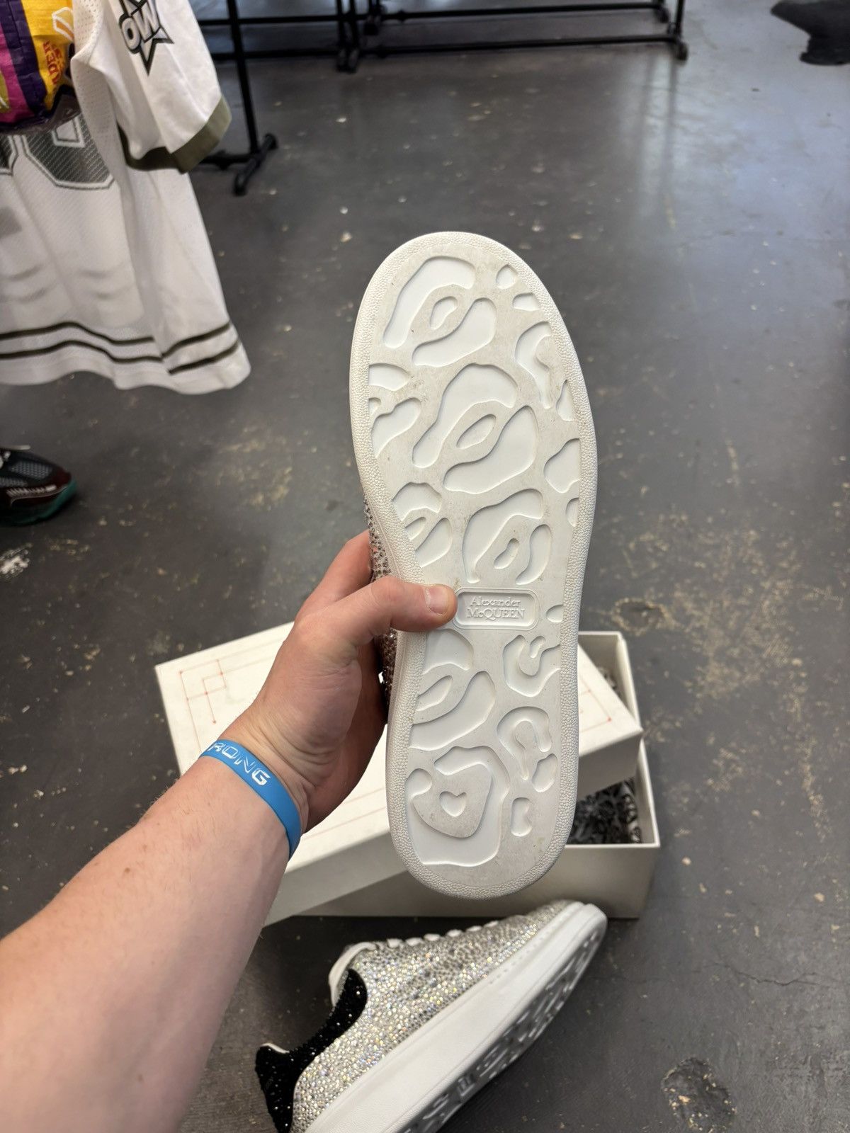 Alexander McQueen Alexander Mcqueen Full Rhinestone VNDS snkrs Size US 12 / EU 45 - 3 Thumbnail