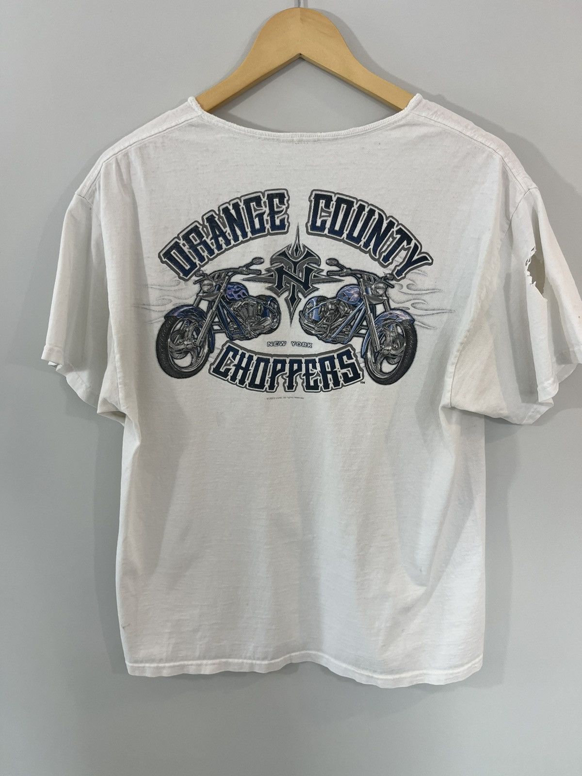 Vintage Orange County Choppers Thrashed Distressed Moto Tee Size US M / EU 48-50 / 2 - 4 Thumbnail