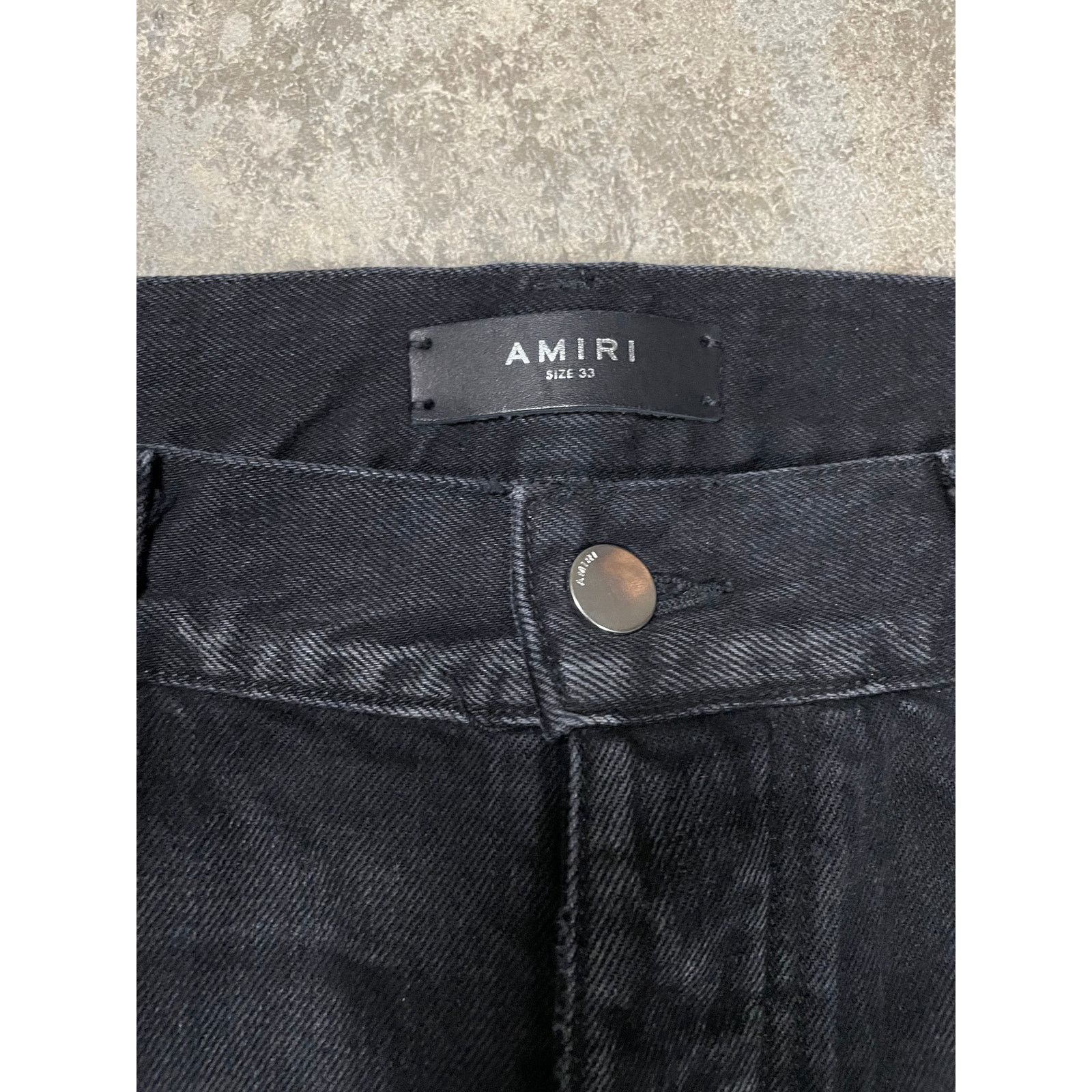 Amiri Amiri Cargo Flare Black 33 Used Size US 33 - 3 Thumbnail