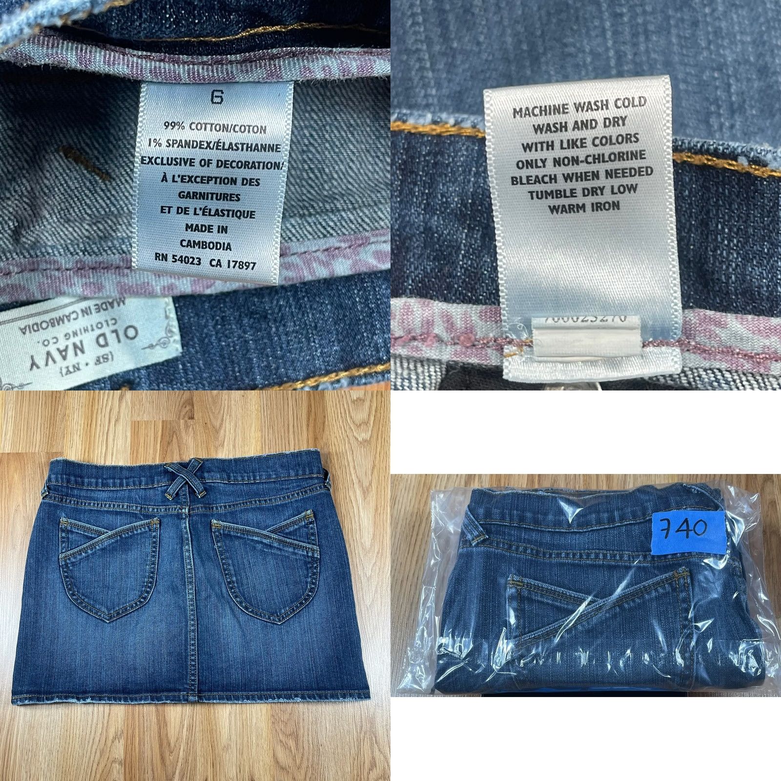 Old Navy Old Navy Clothing Co. Skirt Women’s Size 6 Jeans Mini Stretch Blue Size 28" / US 6 / IT 42 - 8 Thumbnail