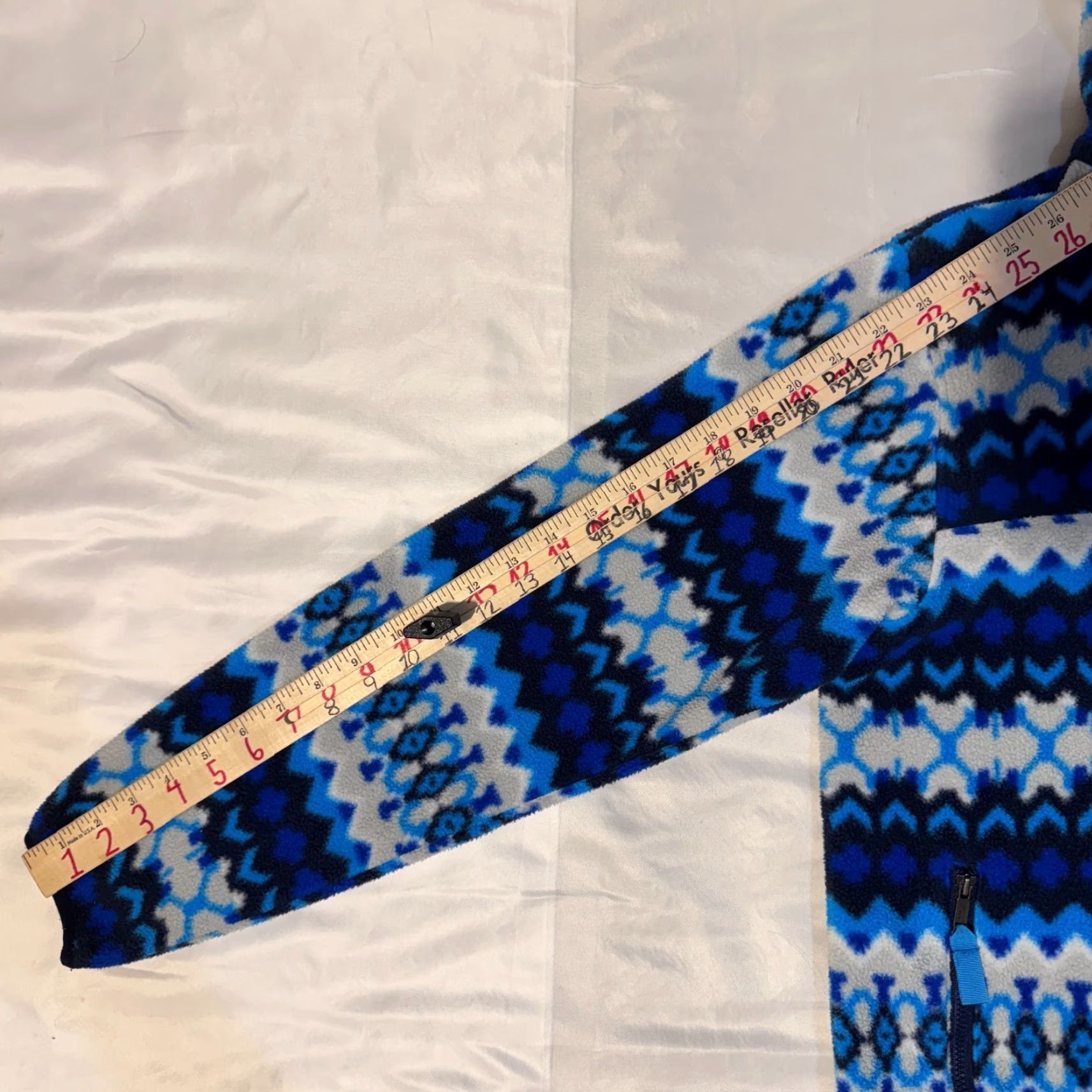 Patagonia Patagonia Synchilla Womens Hoodie Full Zip Hooded Fleece Jacket Small Electron Blue Aztec Geometric Winter Fall Spring Outdoor Casual Womens Size S / US 4 / IT 40 - 7 Thumbnail
