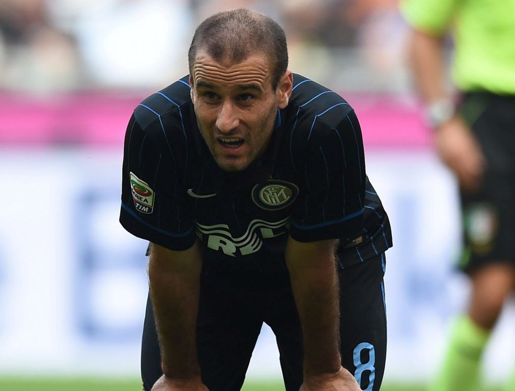 Nike Match Issue Sign Inter Milan 2014-2015 Palacio Soccer Jersey Size US M / EU 48-50 / 2 - 5 Thumbnail