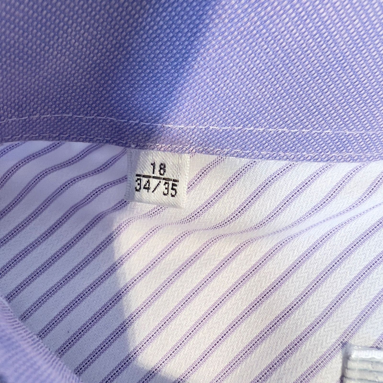 Other Jhane Barnes Button Dress Shirt Men's 18 34/35 Slim Fit Size US L / EU 52-54 / 3 - 5 Thumbnail