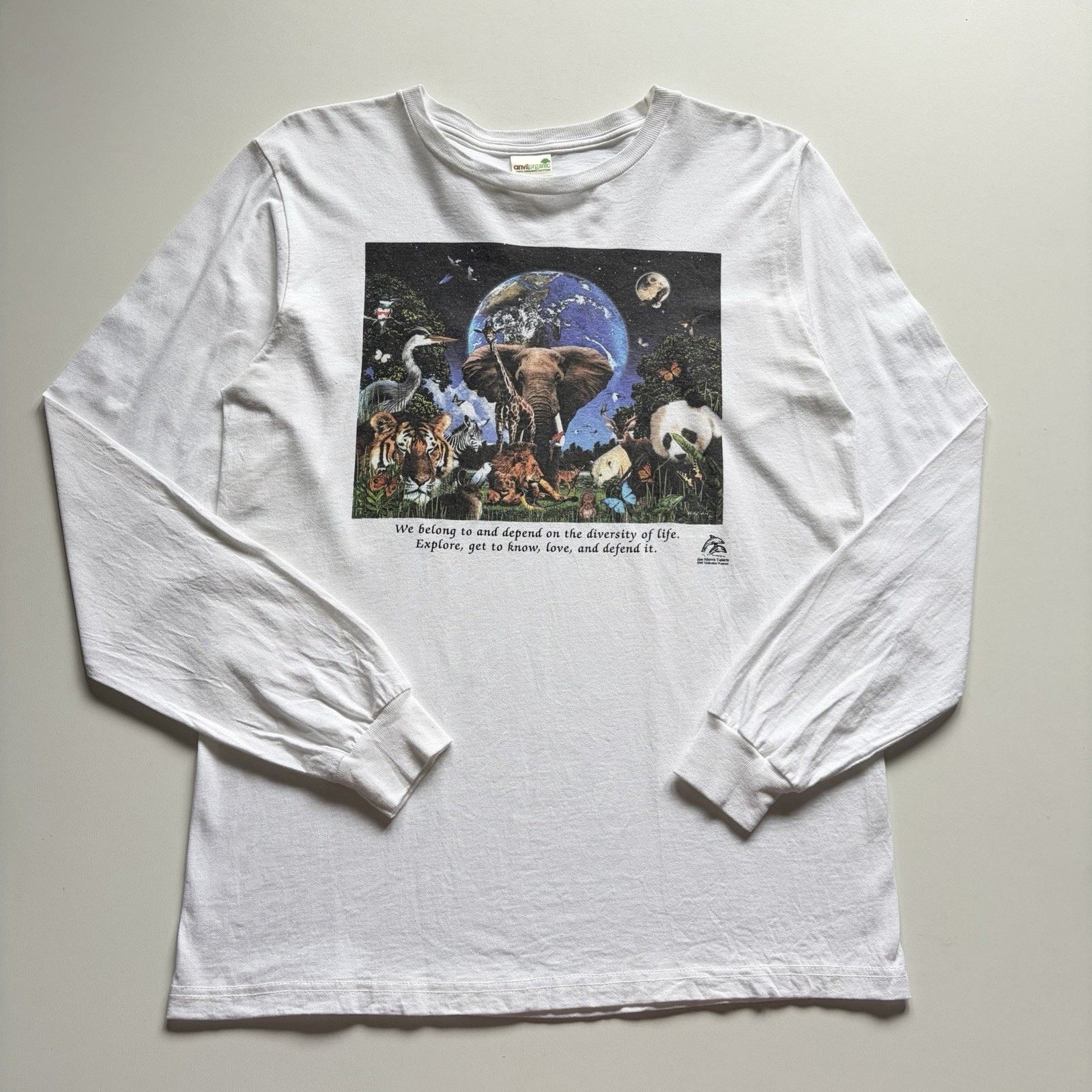 Vintage Vintage Wildlife Nature Animal Art Long Sleeve Shirt Medium Size US M / EU 48-50 / 2 - 1 Thumbnail