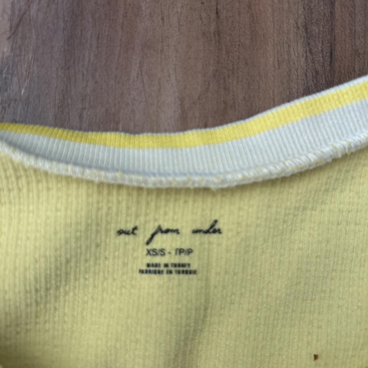 Other Out From Under Yellow Crop Top XS Size XS / US 0-2 / IT 36-38 - 2 Thumbnail