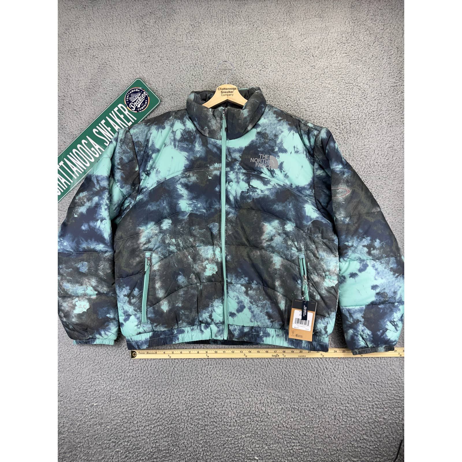 image of The North Face 2000 2K Puffer Jacket Mens XL Tie Dye Blue
