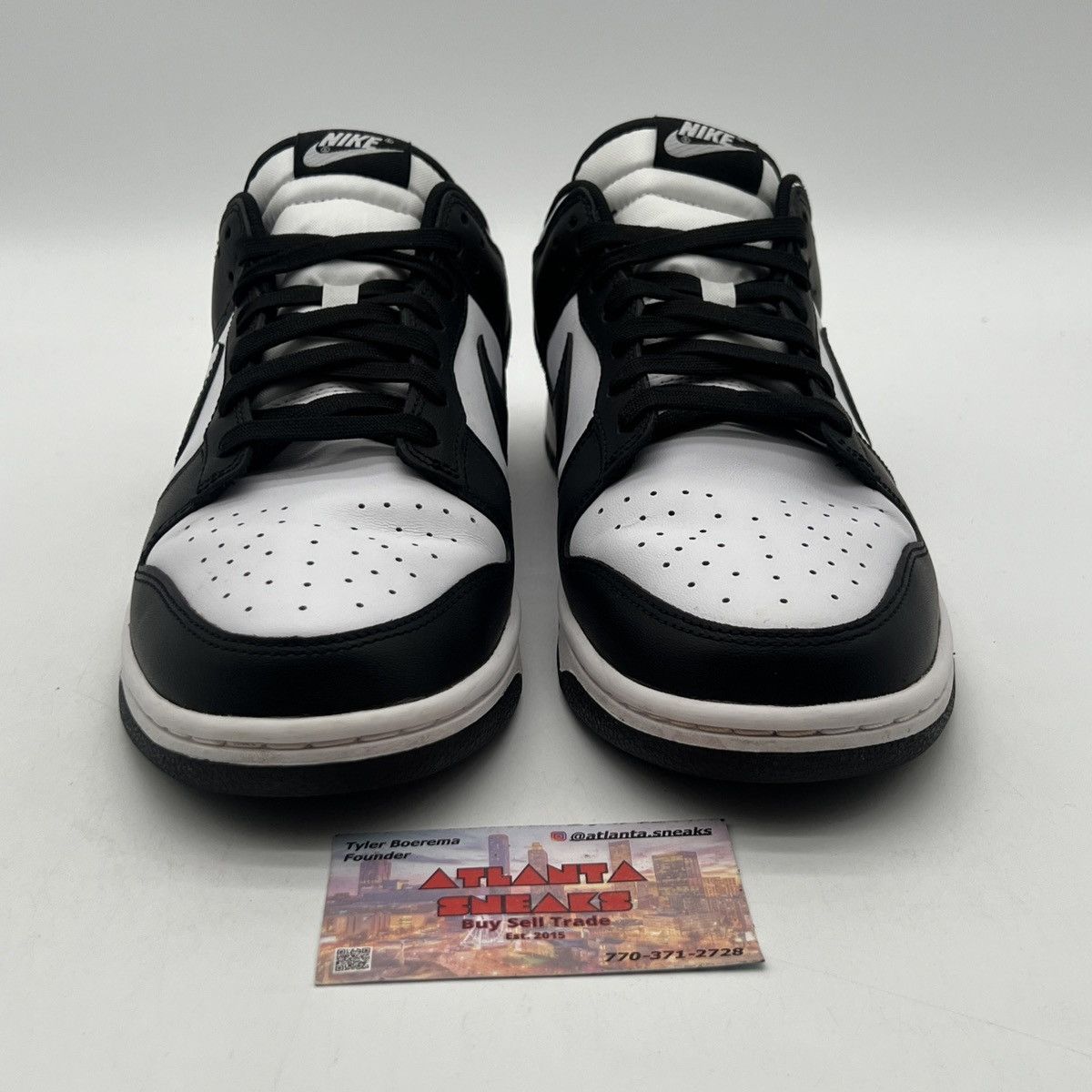Nike Nike dunk low black white Size US 10 / EU 43 - 2 Thumbnail