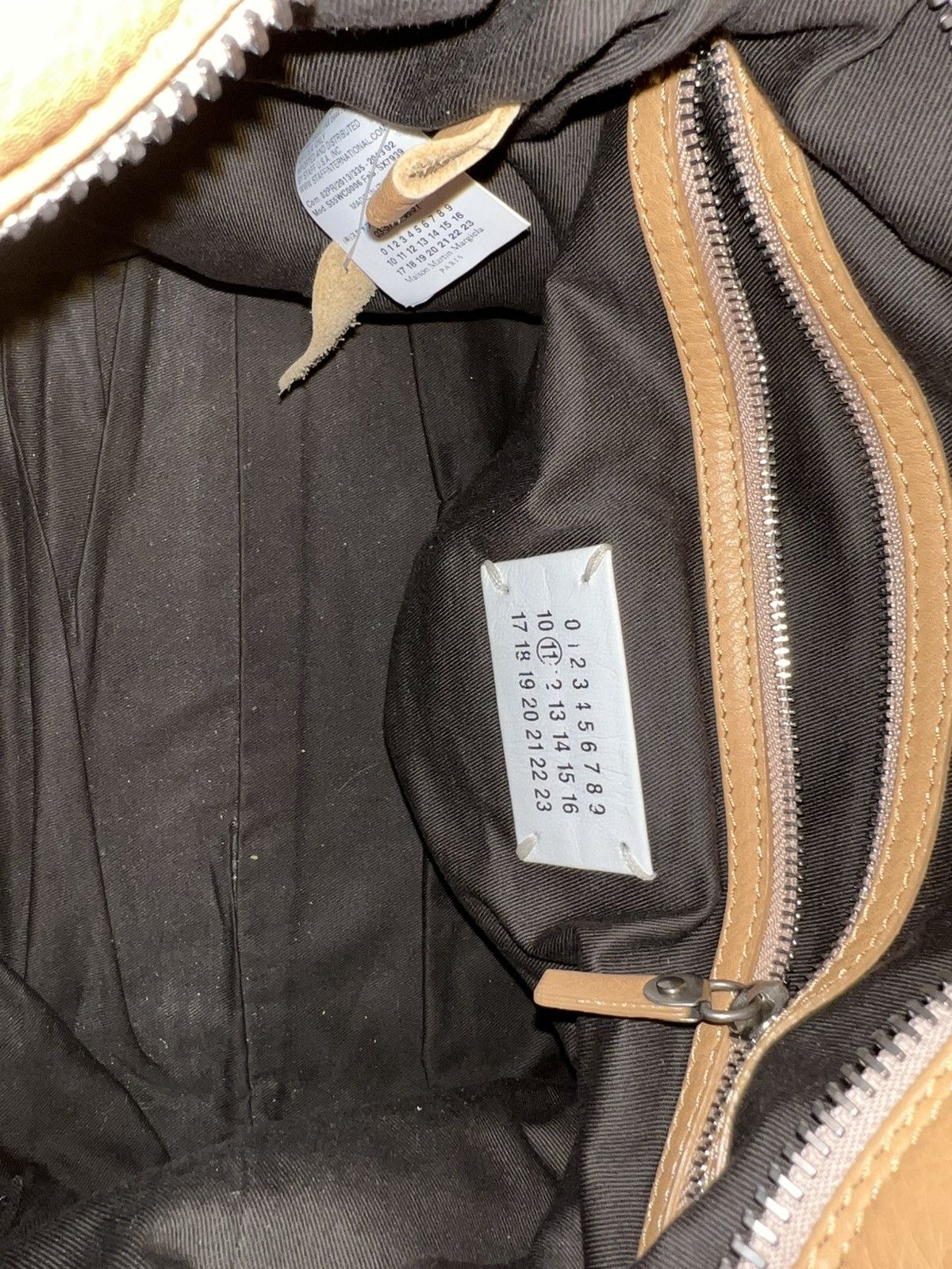 Maison Margiela Leather Sailor tote bag in peachy brown Size ONE SIZE - 5 Thumbnail