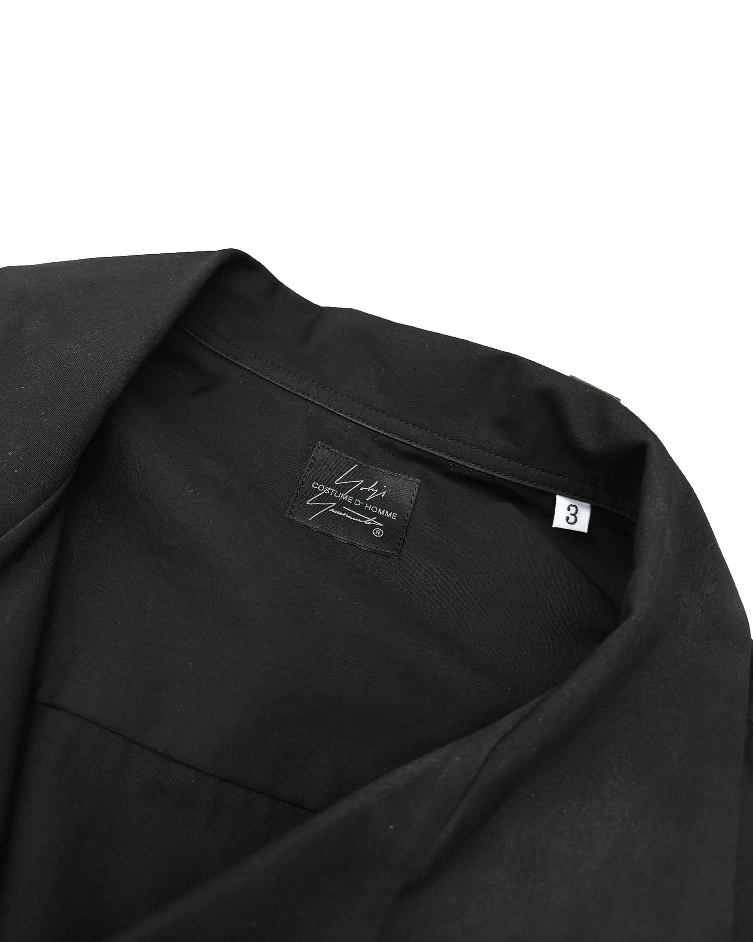 Yohji Yamamoto Yohji Yamamoto Pour Homme U-CDH Open Collar Shirt Size US L / EU 52-54 / 3 - 2 Thumbnail