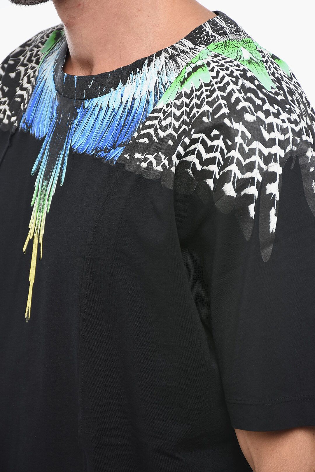 Marcelo Burlon og1mm0824 Crewneck T-Shirt in Black Size US M / EU 48-50 / 2 - 3 Thumbnail