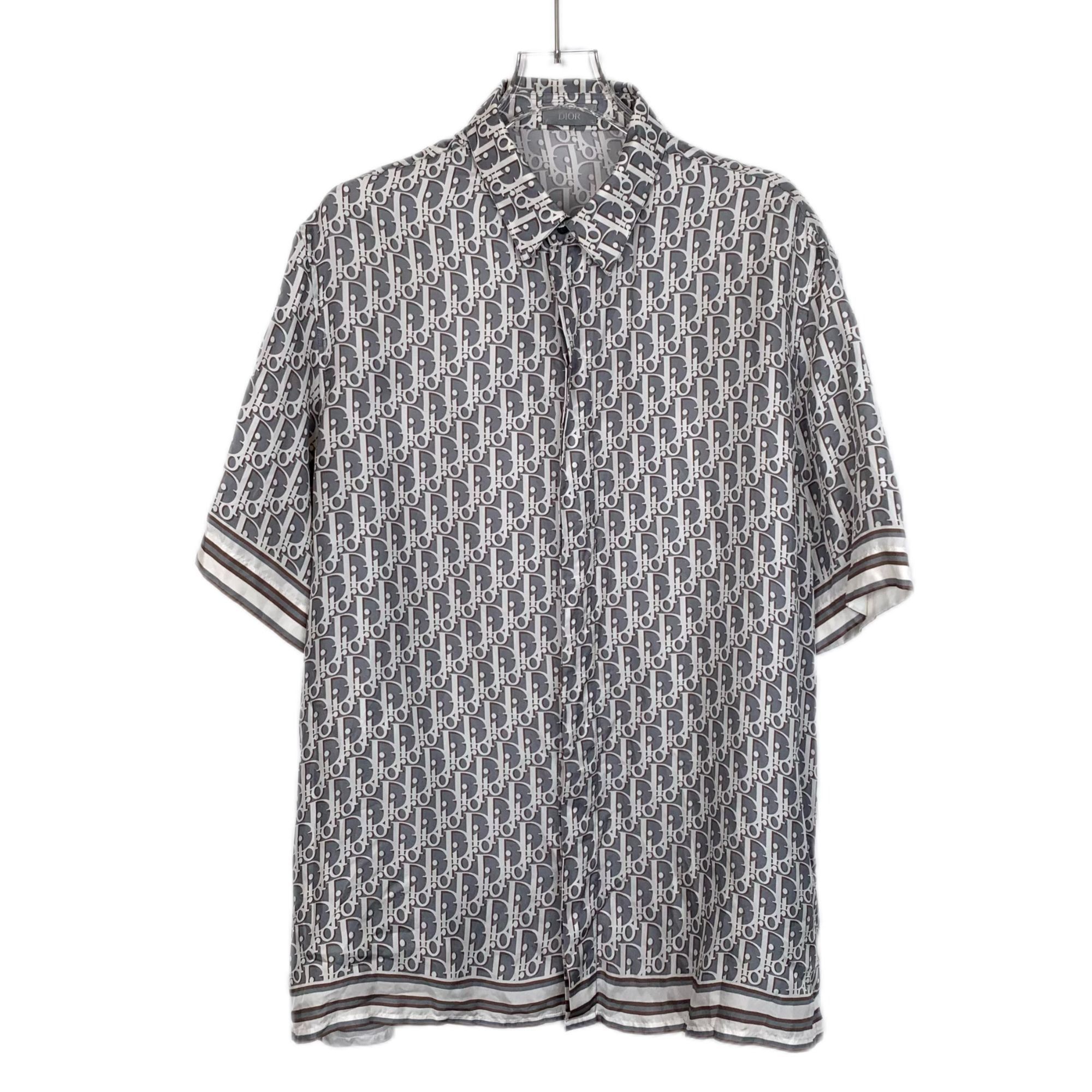 Dior CM0039 Christian Dior Monogram Short Sleeve Button-Up Shirt Size US M / EU 48-50 / 2 - 1 Thumbnail
