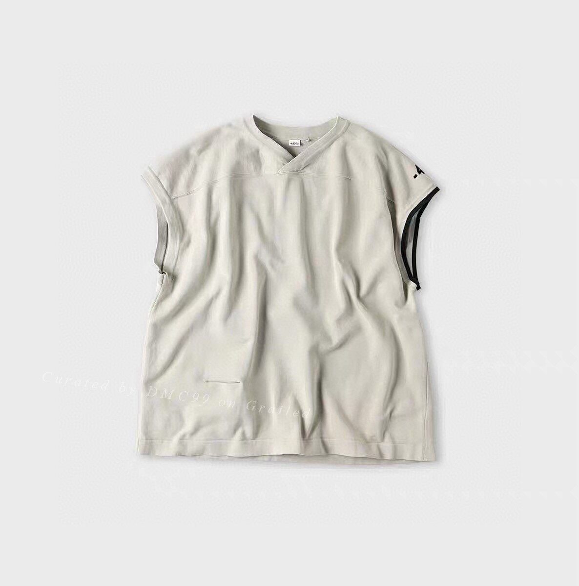 45rpm 45R Cotton Oversized Knit T-shirt Size US L / EU 52-54 / 3 - 1 Thumbnail