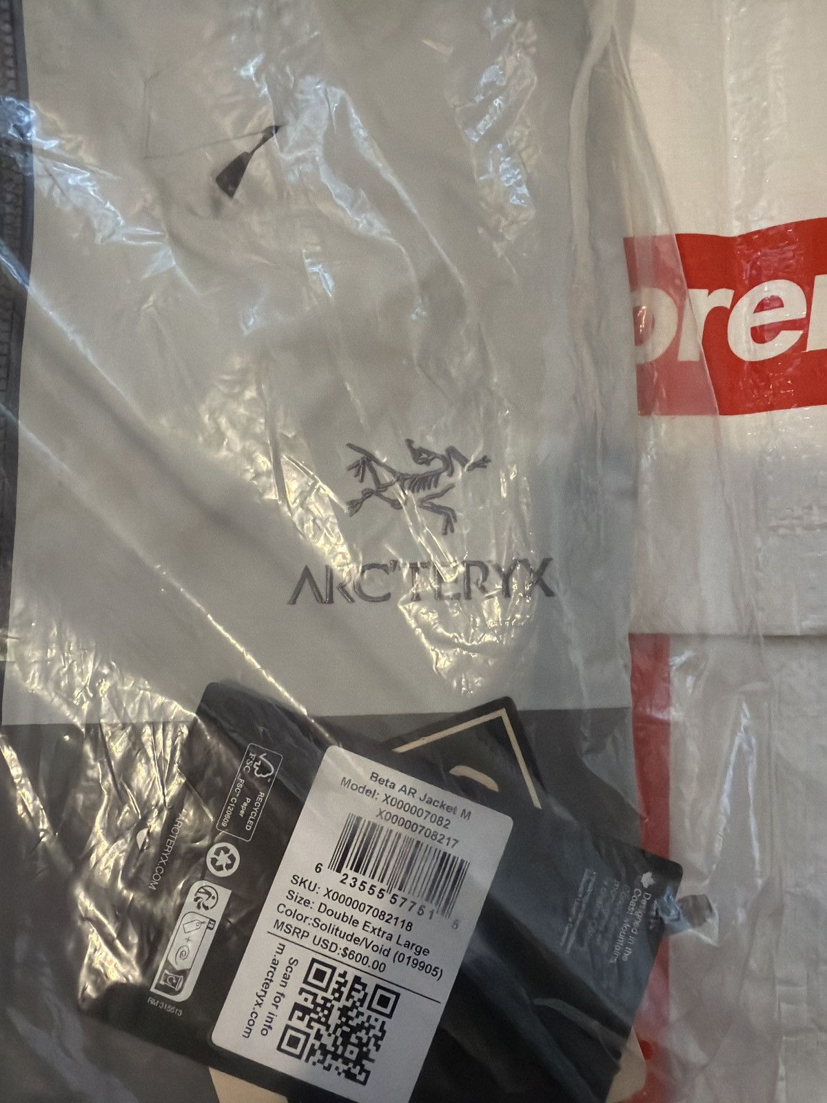Arc'teryx Arc'teryx Beta AR Jacket Goretex Pro Men’s XXL Solitude Void Size US XXL / EU 58 / 5 - 6 Thumbnail