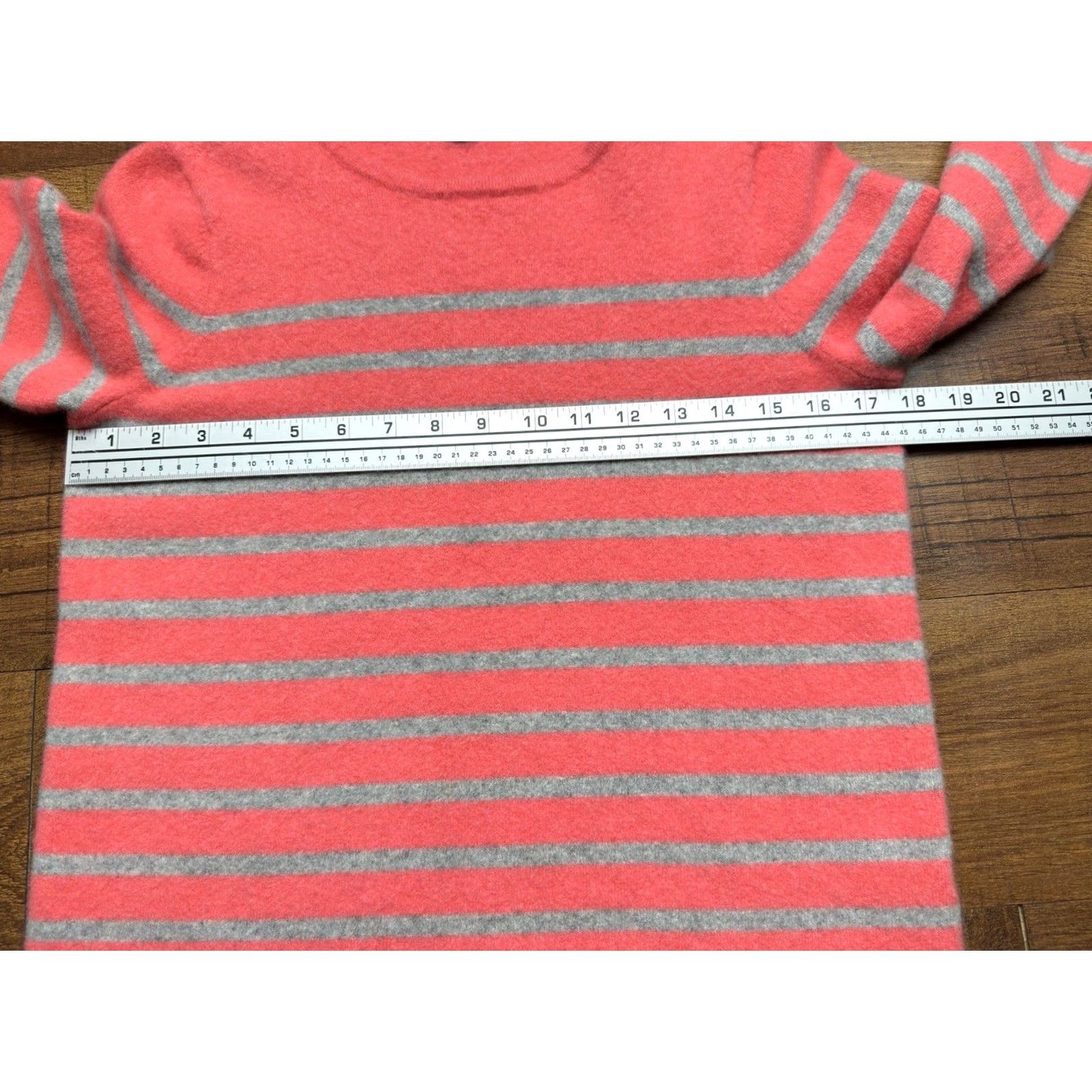 Talbots TALBOTS 100% Cashmere Pullover Sweater XL Pink Gray Long Sleeve - Women’s, Knit, Relaxed Comfort, Solid Pattern, Fall/Spring/Winter, Hand Wash Only Size XL / US 12-14 / IT 48-50 - 6 Thumbnail