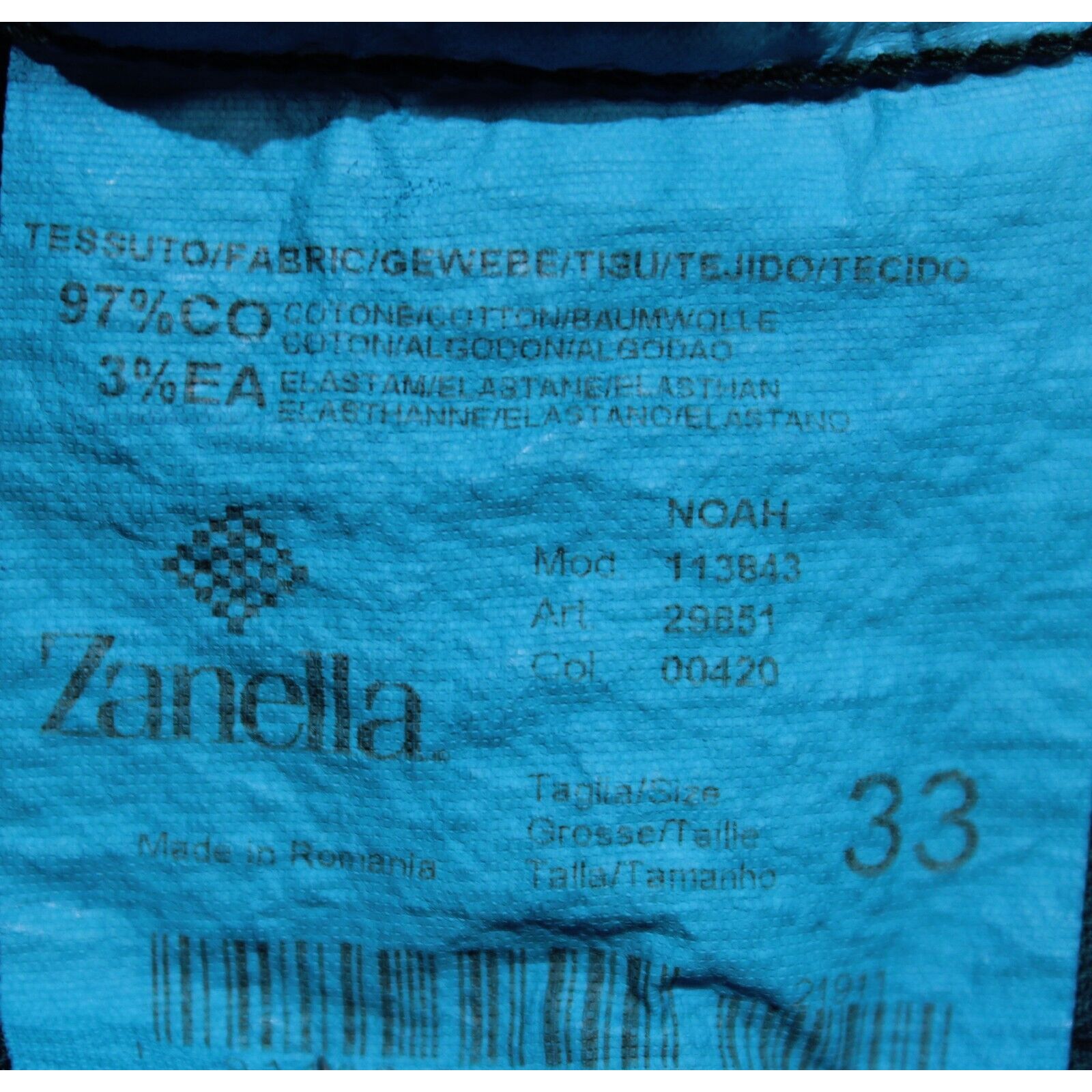 Zanella Zanella New with tags Chino Size 33 US In Blue Size US 33 - 5 Thumbnail