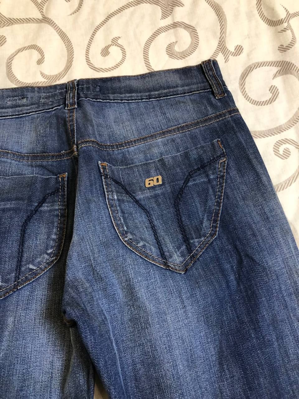 Miss Sixty Miss Sixty Diablo Slim Straight Leg Jeans Womens Destroyed Size 25" / US 0 / IT 36 - 20 Thumbnail