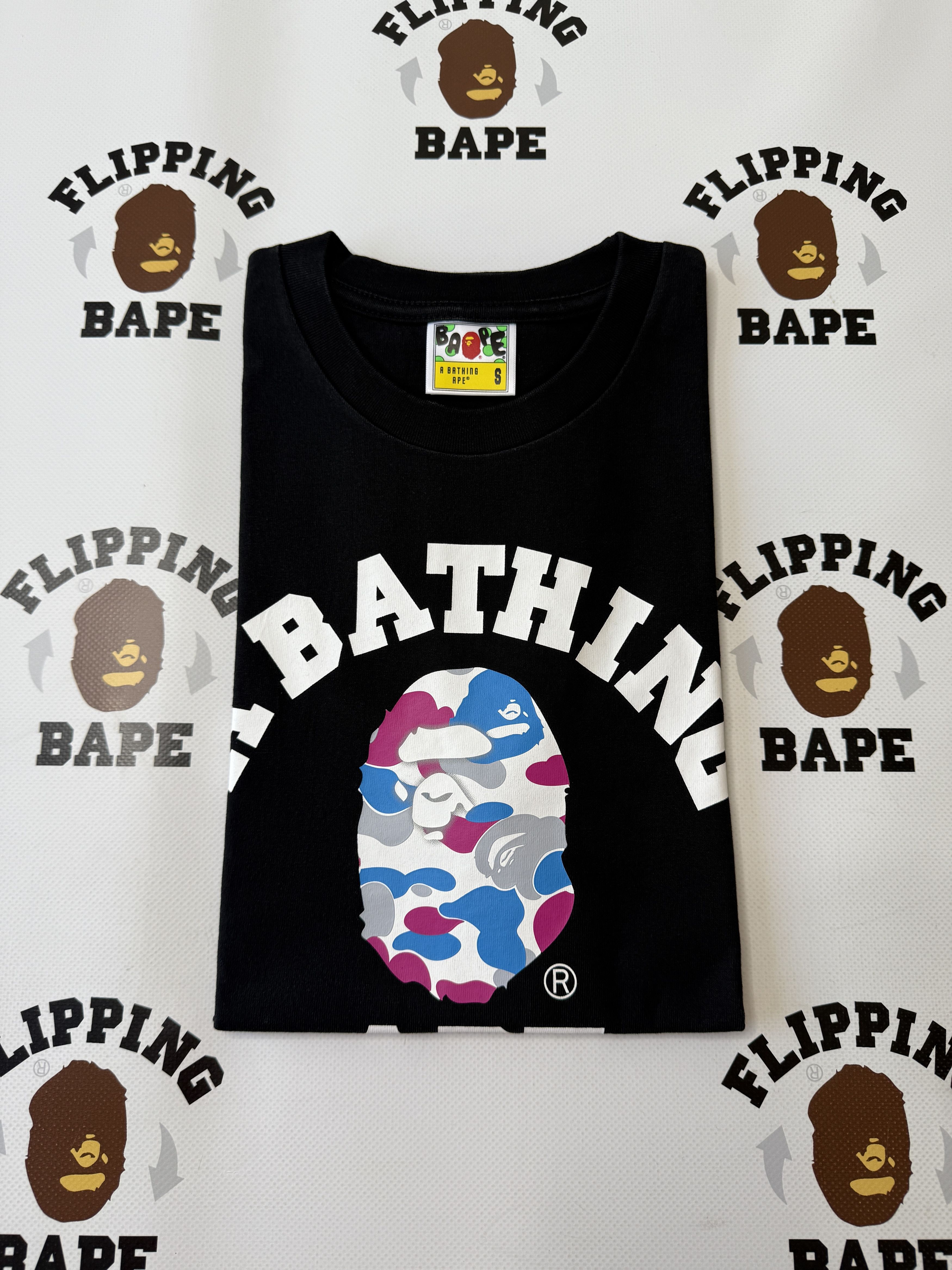 Bape BAPE STORE YOKOHAMA CAMO COLLEGE TEE Size US S / EU 44-46 / 1 - 7 Thumbnail