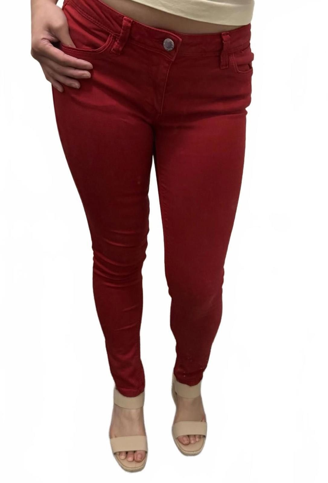 Zara ZARA BASIC DEPT Z1975 Denim in Cherry Red (US 4) Size 27" / US 4 / IT 40 - 2 Thumbnail