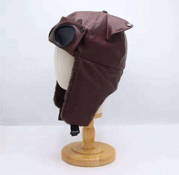 Other Y2K Aviator Bomber Hat – PU Leather Faux Fur Pilot Cap Size ONE SIZE - 12 Thumbnail