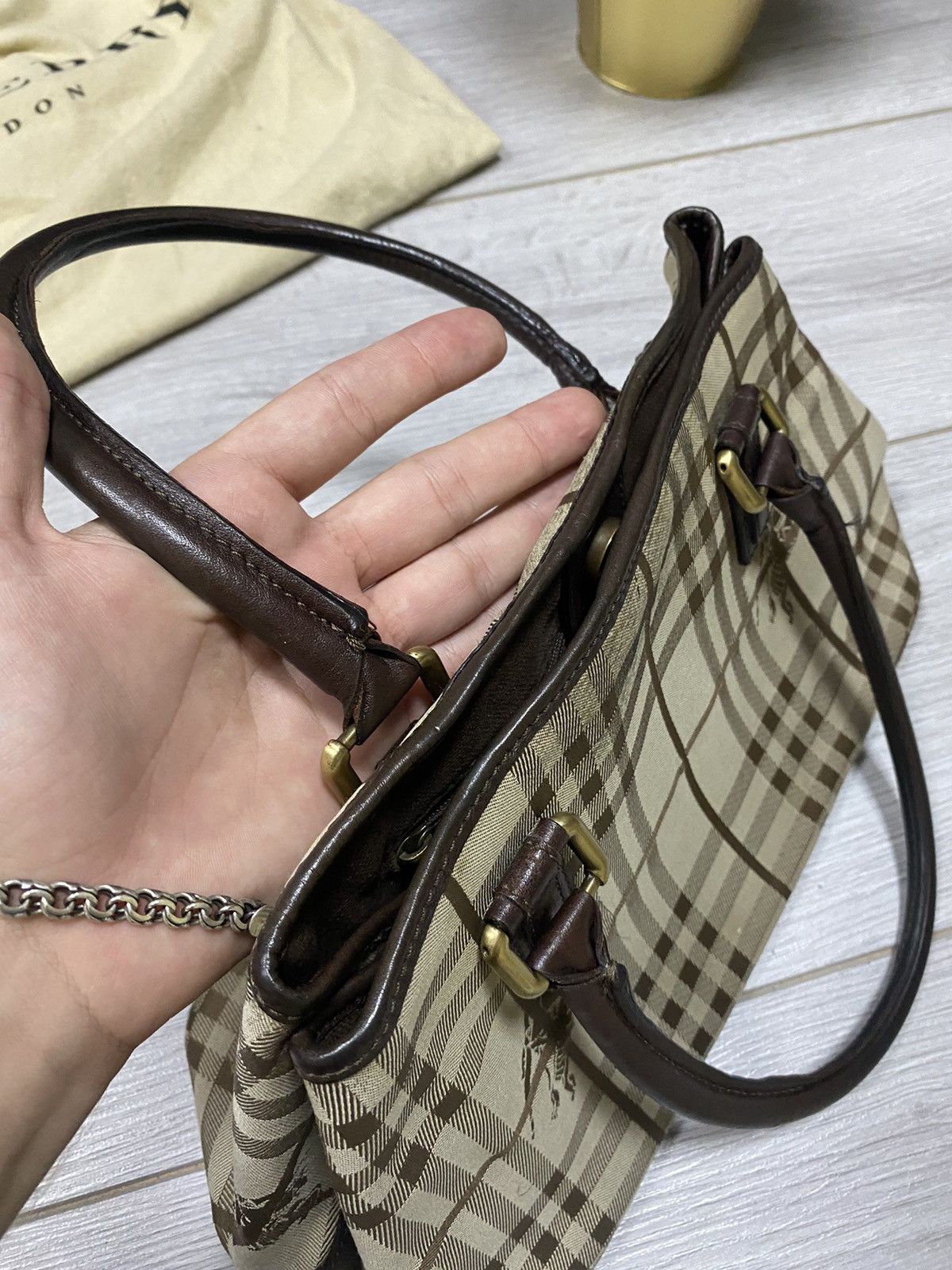 Burberry Burberry London bag nova check with dust bag Size ONE SIZE - 8 Thumbnail