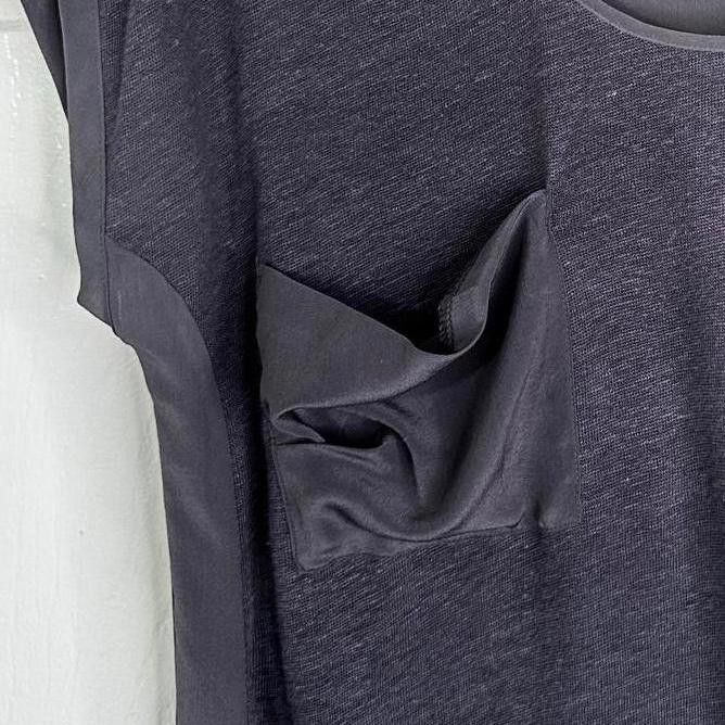 Designer Patterson J. Kincaid Silk Linen SS Pocket Blouse Women's S Size S / US 4 / IT 40 - 3 Thumbnail
