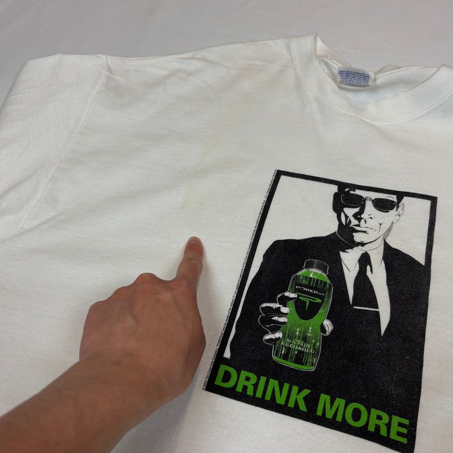Hanes Vintage The Matrix Powerade Promo Drink More Shirt Men's XL Size US XL / EU 56 / 4 - 12 Thumbnail