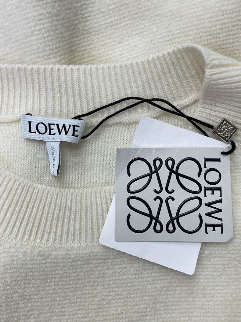 Loewe LOEWE White knitted cardigan Size S / US 4 / IT 40 - 4 Thumbnail