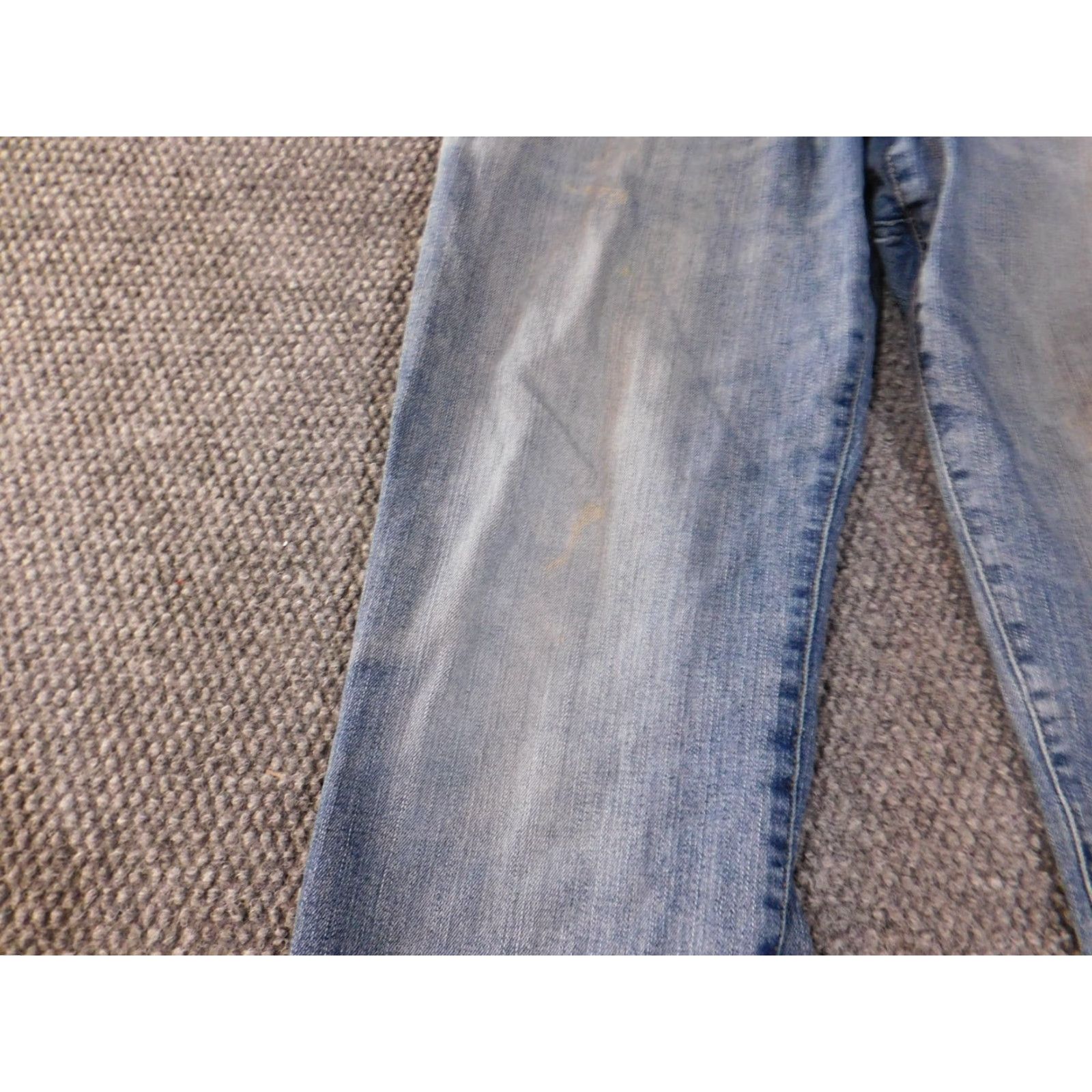 Lee Lee Jeans Mens 32x30 Blue Regular Fit Straight Leg Stretch Waist Light Wash Denim Cotton Pants Mens Regular Fashion Jeans Size US 32 / EU 48 - 4 Thumbnail