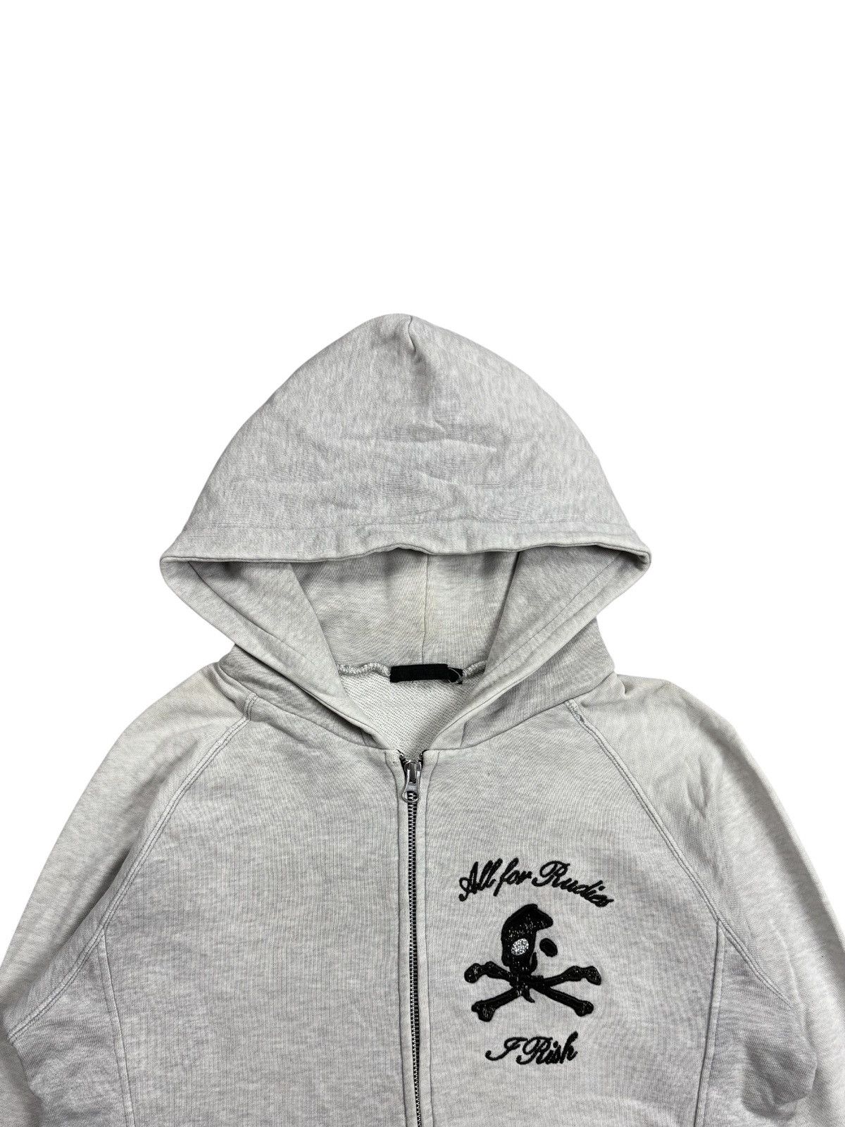 Hysteric Glamour 2000s I-Irish - Distressed Skull Patchwork Zip Hoodie Size US M / EU 48-50 / 2 - 5 Thumbnail