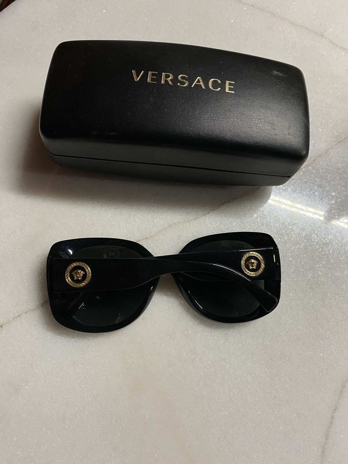 Versace Versage Medusa Black Square Shades Women’s Sunglasses Size ONE SIZE - 1 Thumbnail