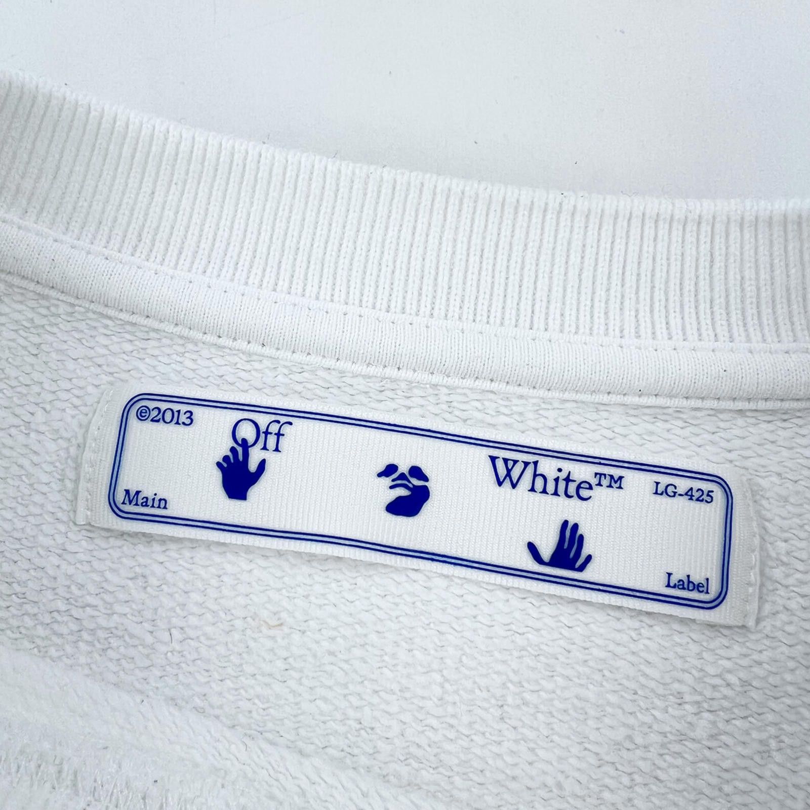 Off-White Off-White Stencil Arrows White Sweatshirt Size US M / EU 48-50 / 2 - 4 Thumbnail