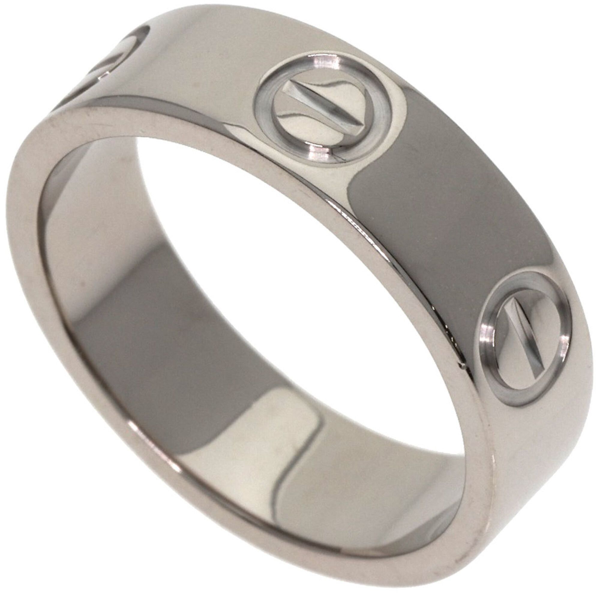Cartier Cartier Love Ring #49, 18K White Gold, Women's Ring, CARTIER Size ONE SIZE - 1 Thumbnail