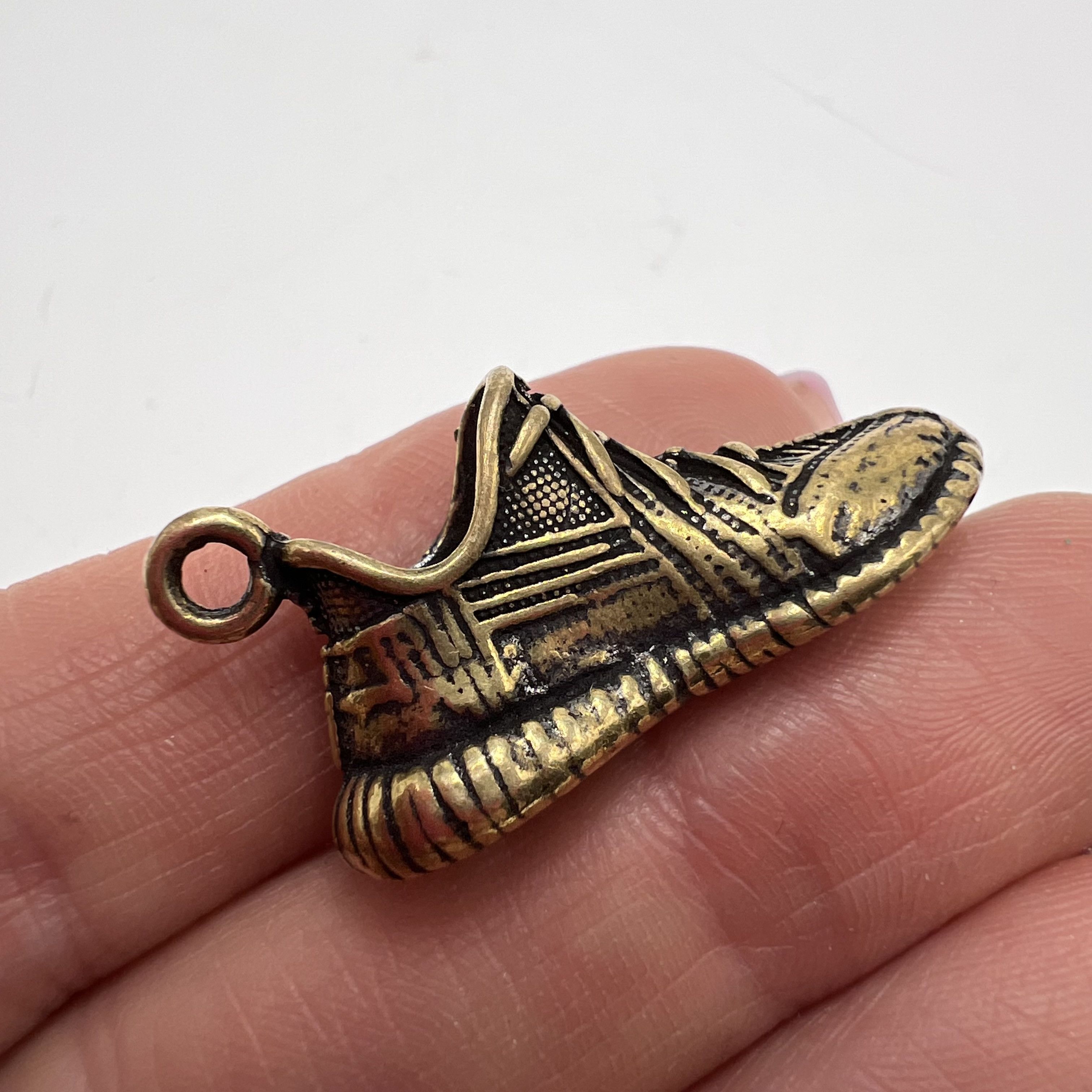 Vintage Vintage 1960s Mini Figure Statue Sneaker Brass Bronze14.53gr Size ONE SIZE - 3 Thumbnail