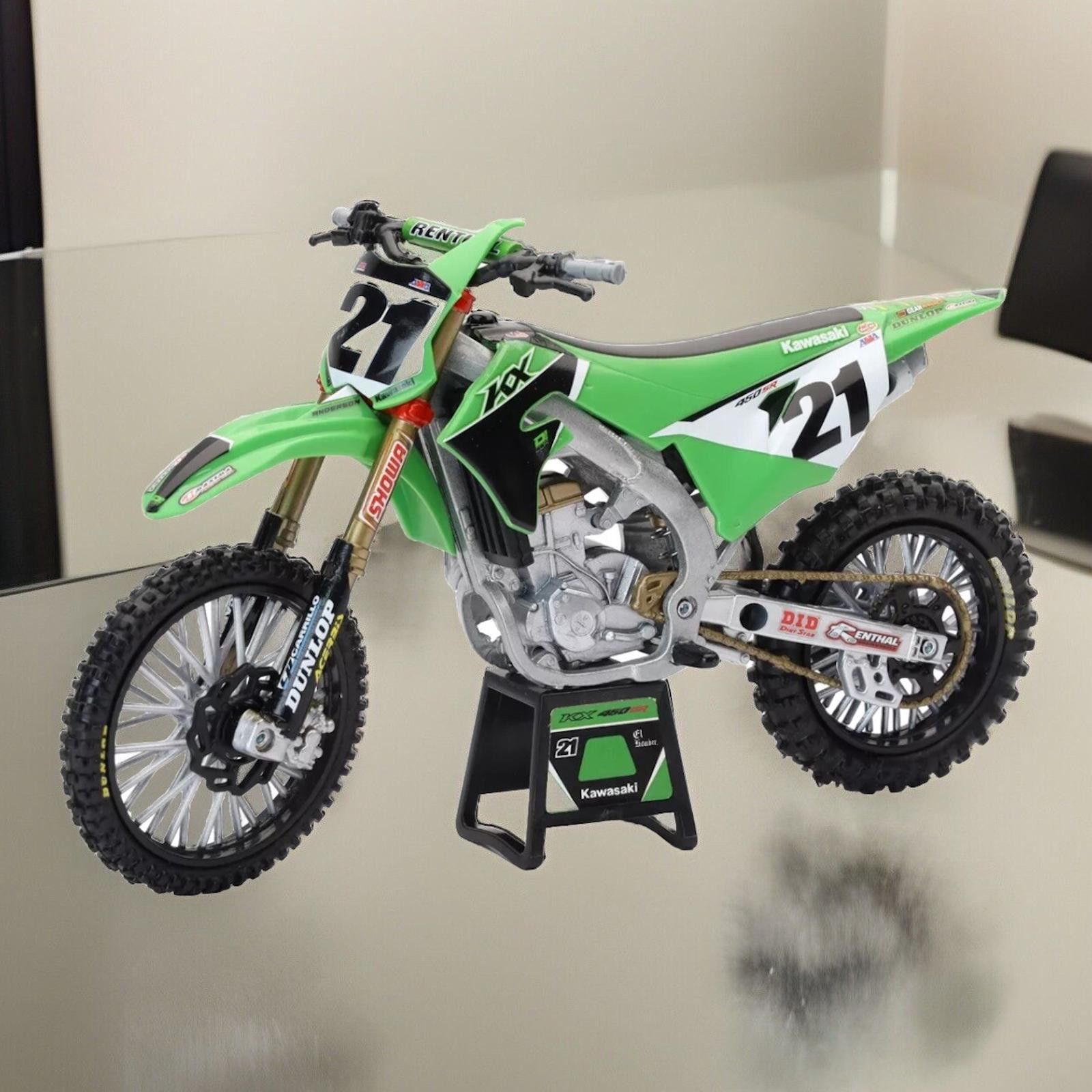 Designer Ray Toys Kawasaki Race Team Bike Replica Jason 1:12 Scale Size ONE SIZE - 1 Thumbnail