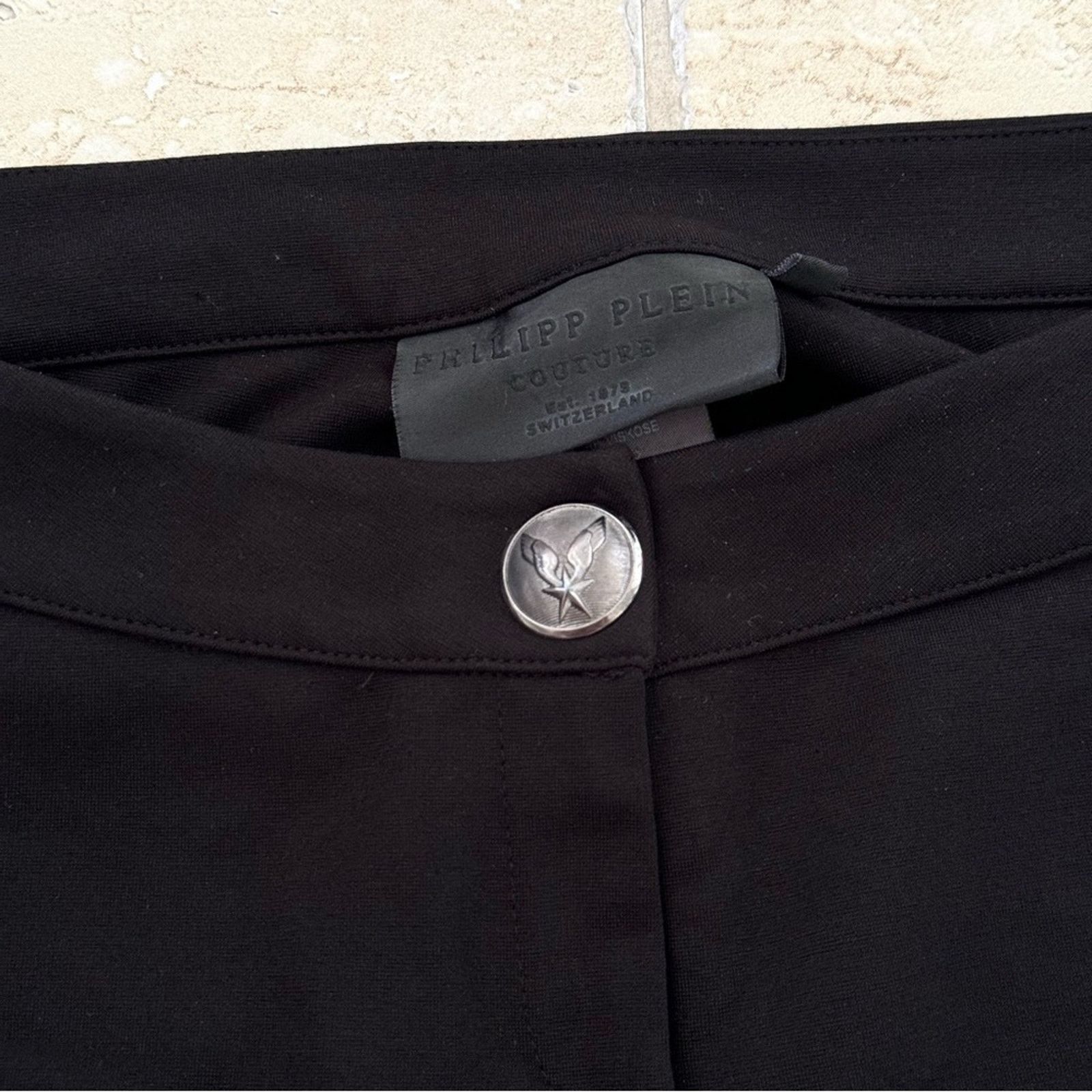 Philipp Plein PHILLIP PLEIN Black Leggings With Lace , Size XS, Authentic Size 25" / US 0 / IT 36 - 5 Thumbnail