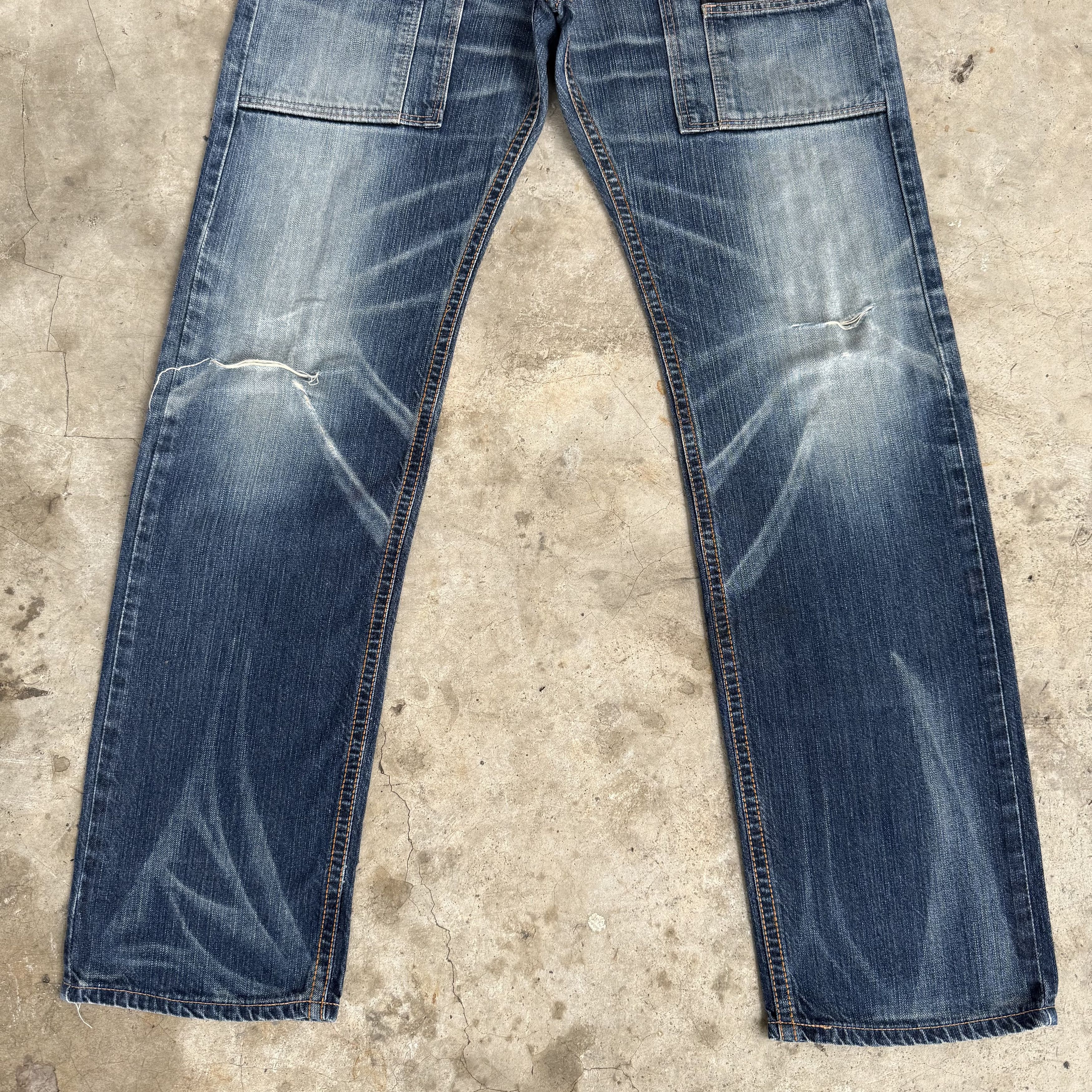 Edwin W34 Vintage Edwin Bush Pants Distressed Denim Jean Size US 34 / EU 50 - 4 Thumbnail