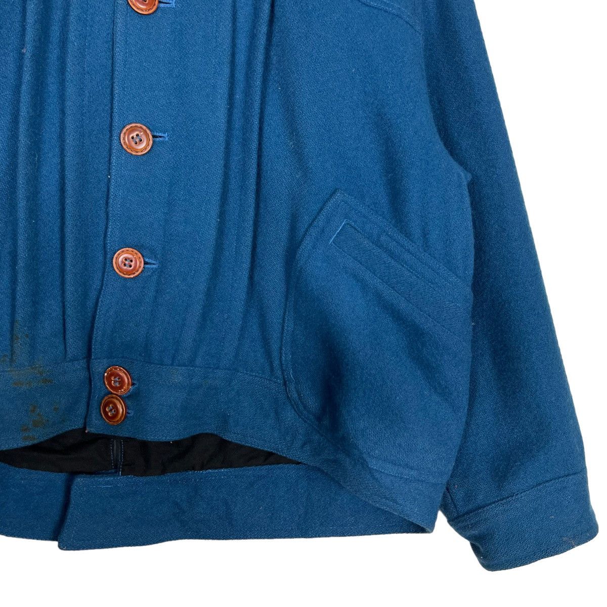 Issey Miyake WOOL PAGE BOY PLEATED BOMBER JACKET MADE IN JAPAN Size US M / EU 48-50 / 2 - 5 Thumbnail