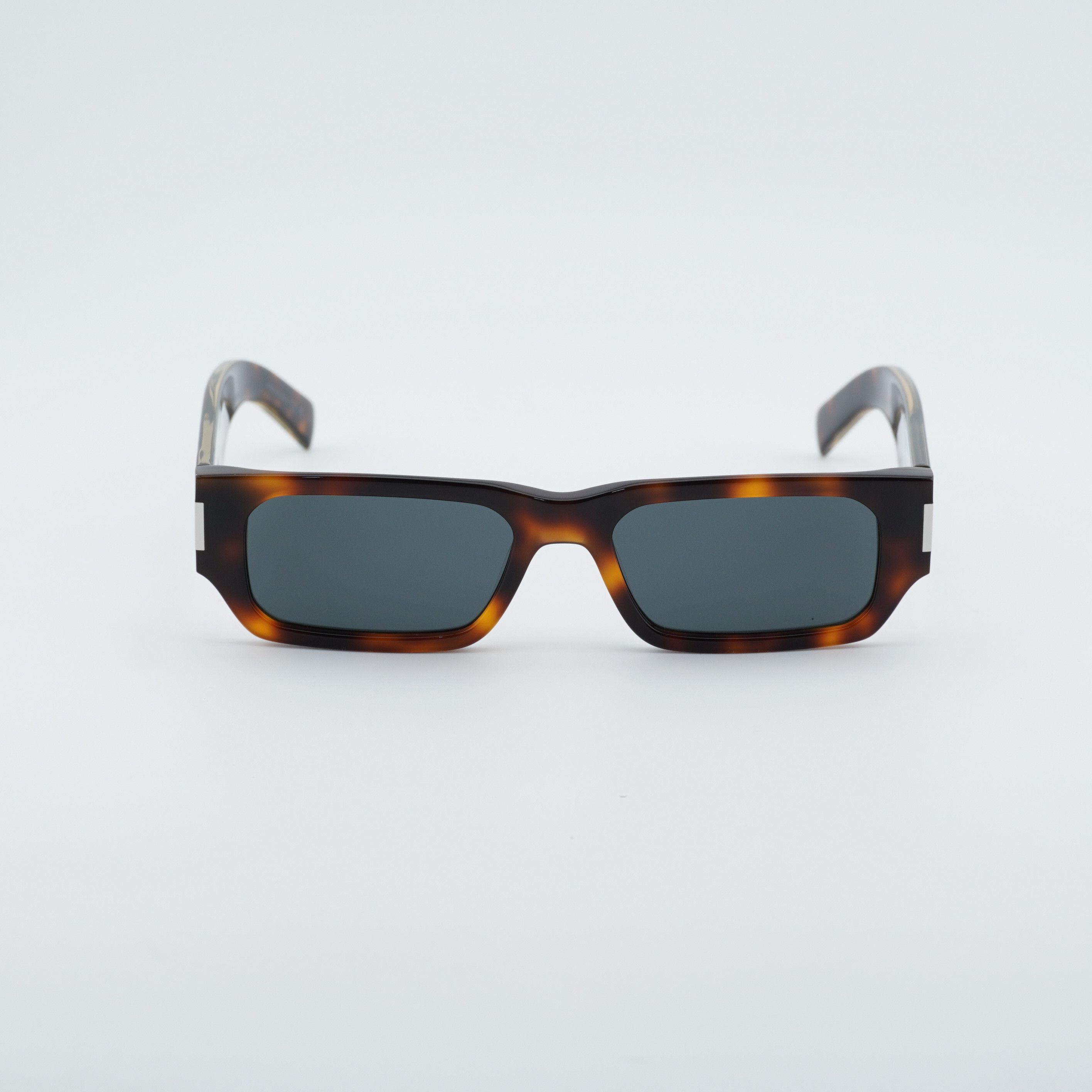 Saint Laurent SL660/F 002 Rectangle Sunglasses - Havana / Grey Saint Laurent Sun SL 660 002 Sunglasses - US main image 4